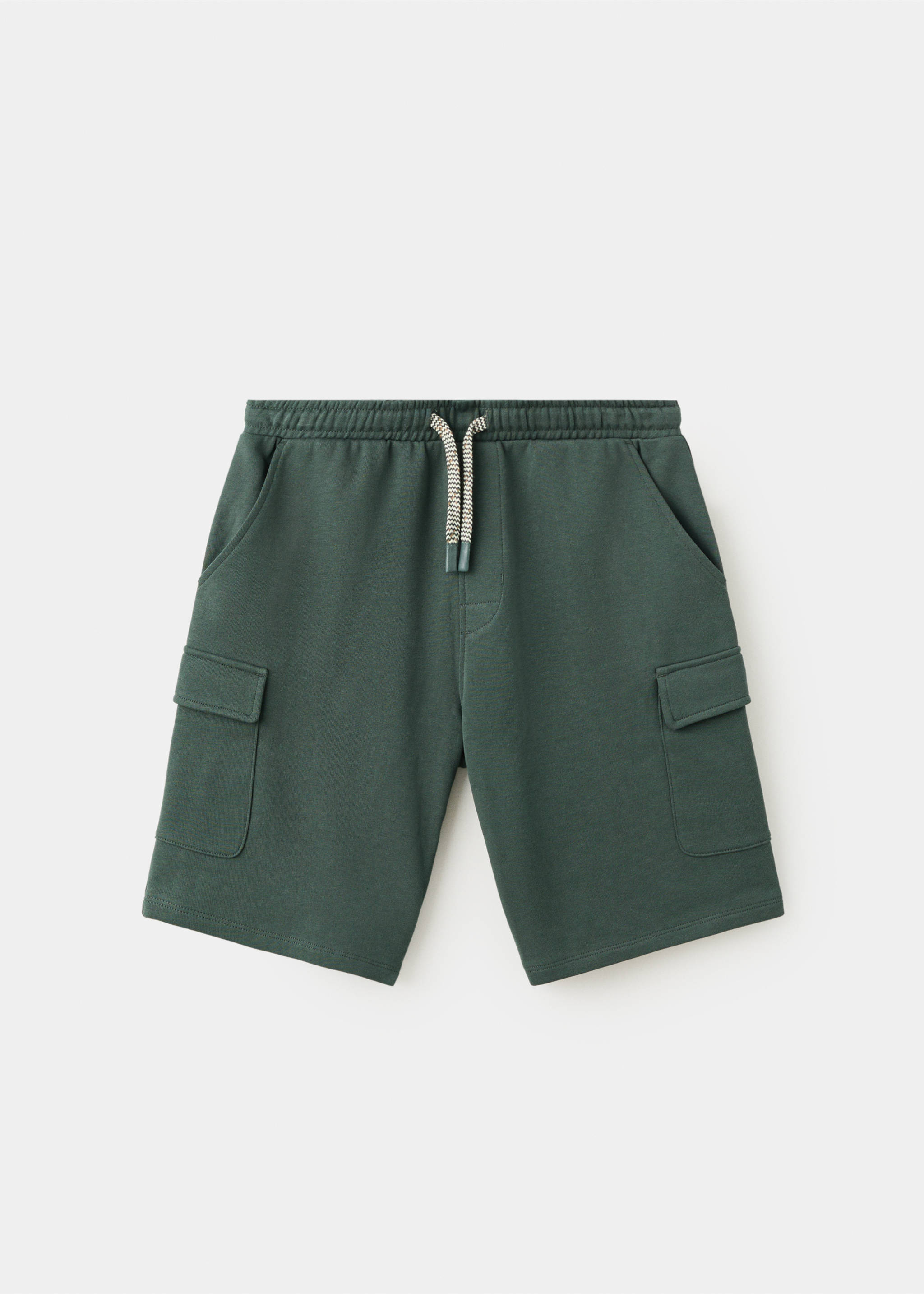 Drawstring cargo Bermuda shorts - Товар без моделі, Зелений. Ref: 27067136-00.