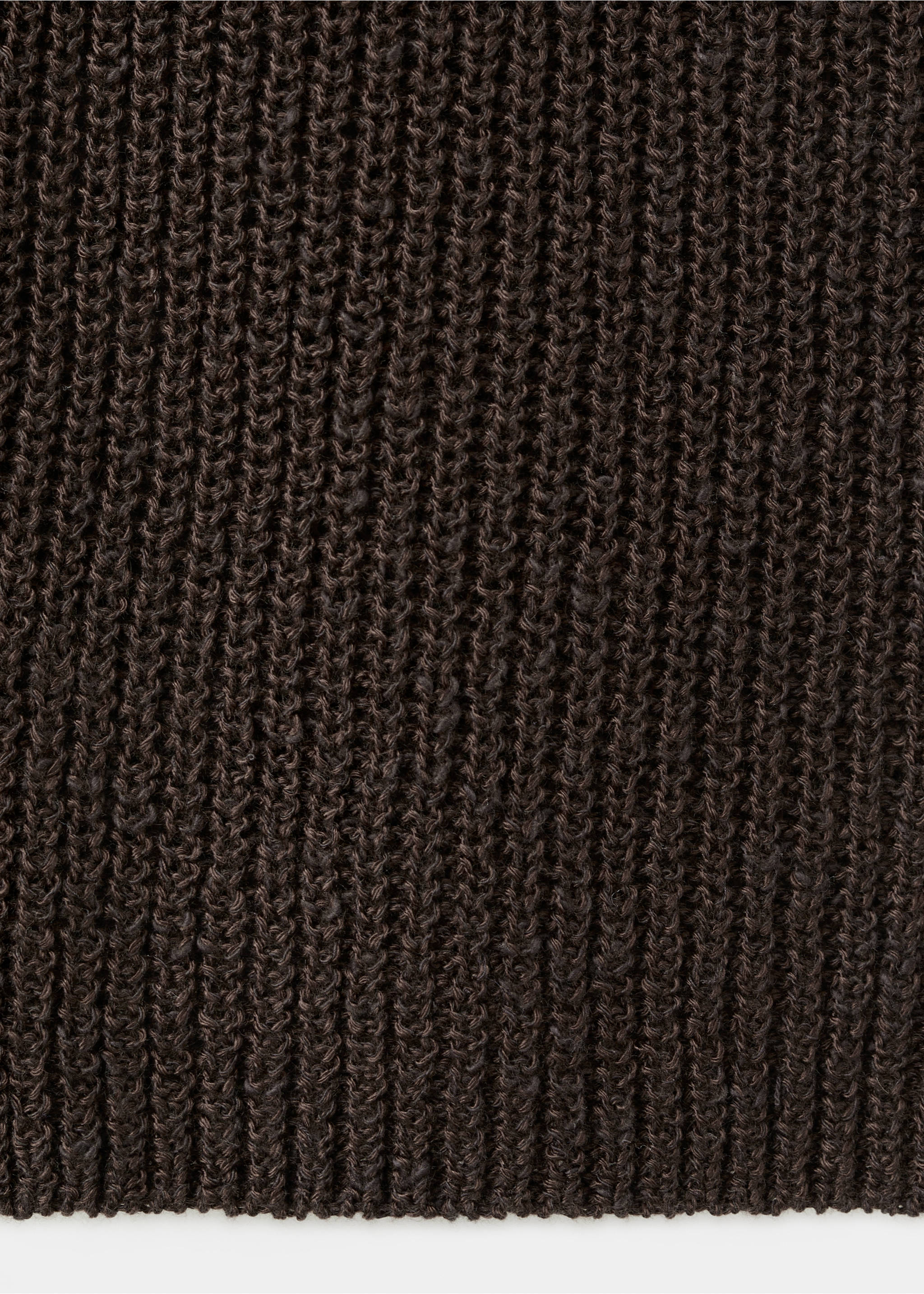 Openwork knitted waistcoat - Details of the article 0, Chocolate. Ref: 27067137-00.