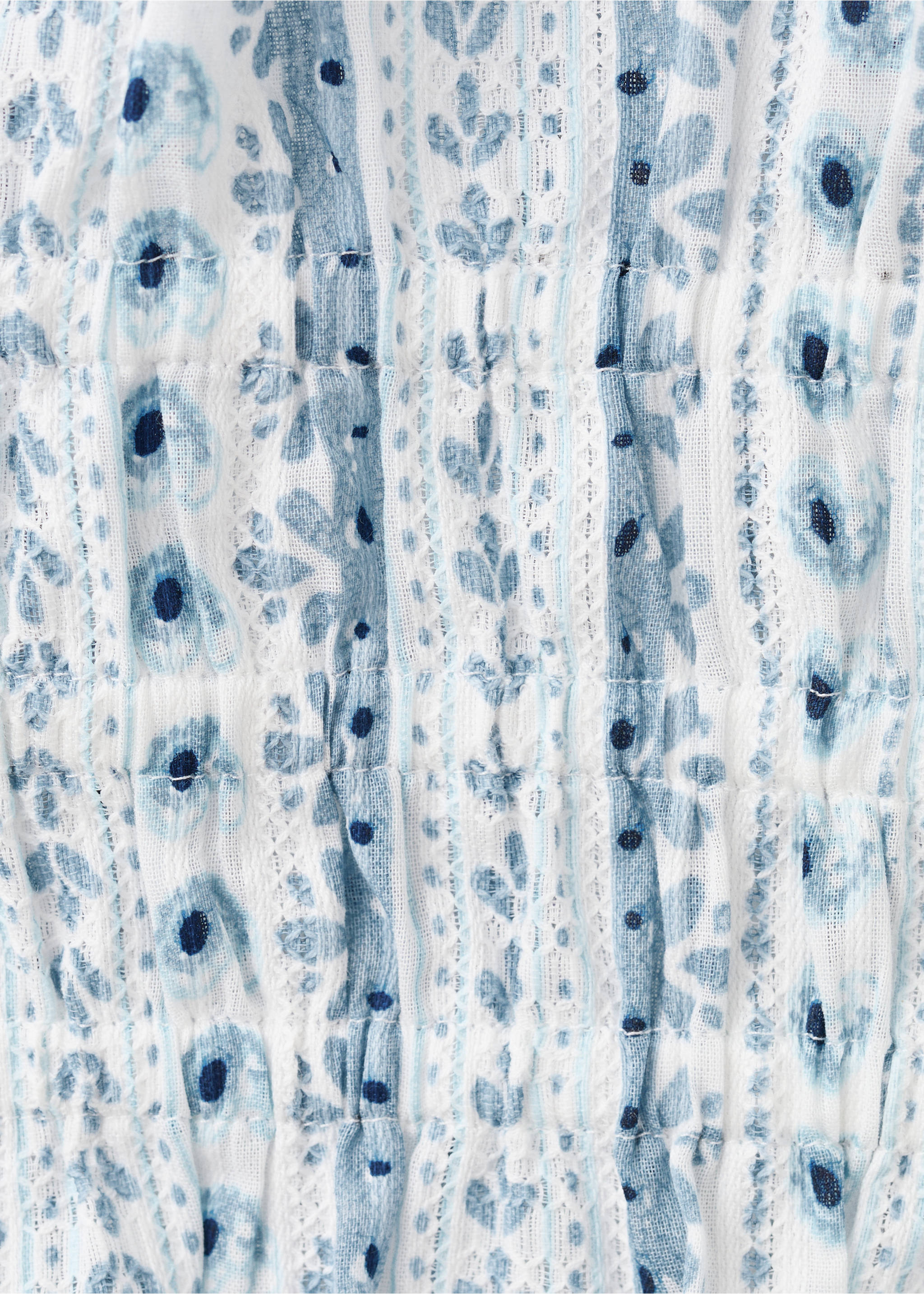 قميص بنقوش وياقة هالتر - تفاصيل المنتج 0, أزرق سماوي. Ref: 27067142-00.