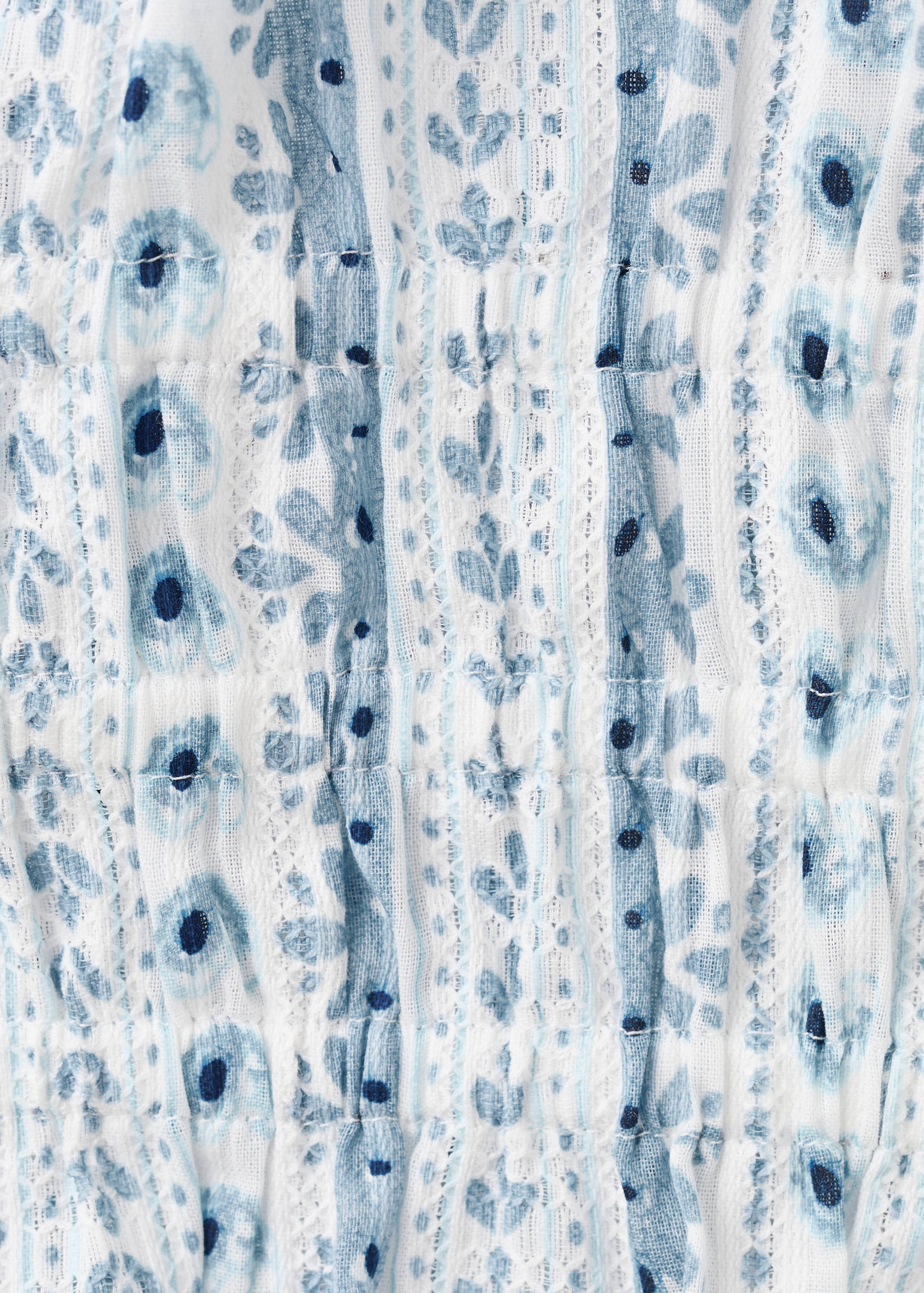 قميص بنقوش وياقة هالتر - تفاصيل المنتج 0