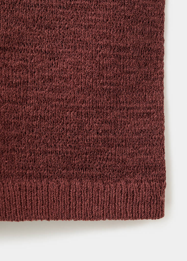 Fitted knitted shorts — Burnt Orange