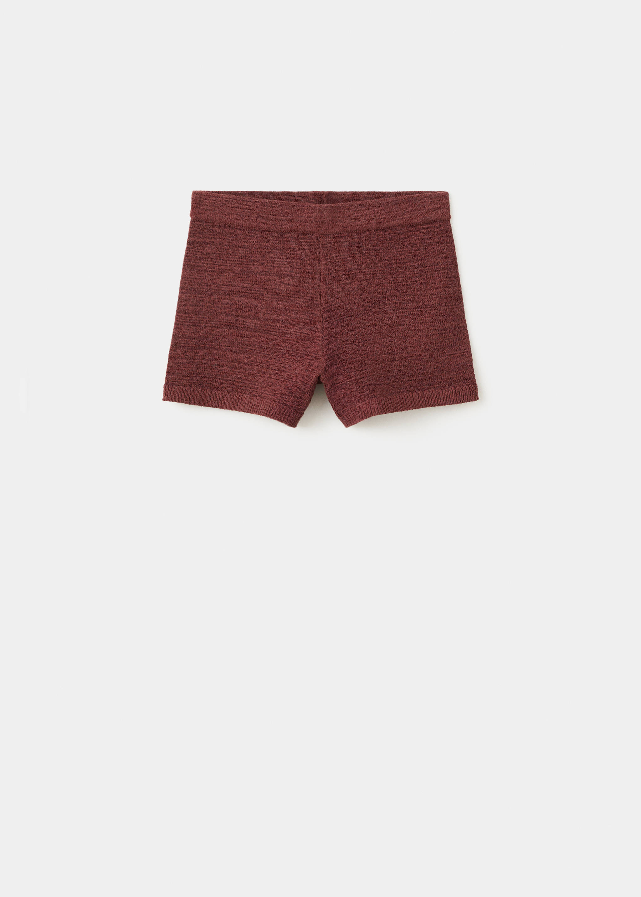 Fitted knitted shorts - Article without model