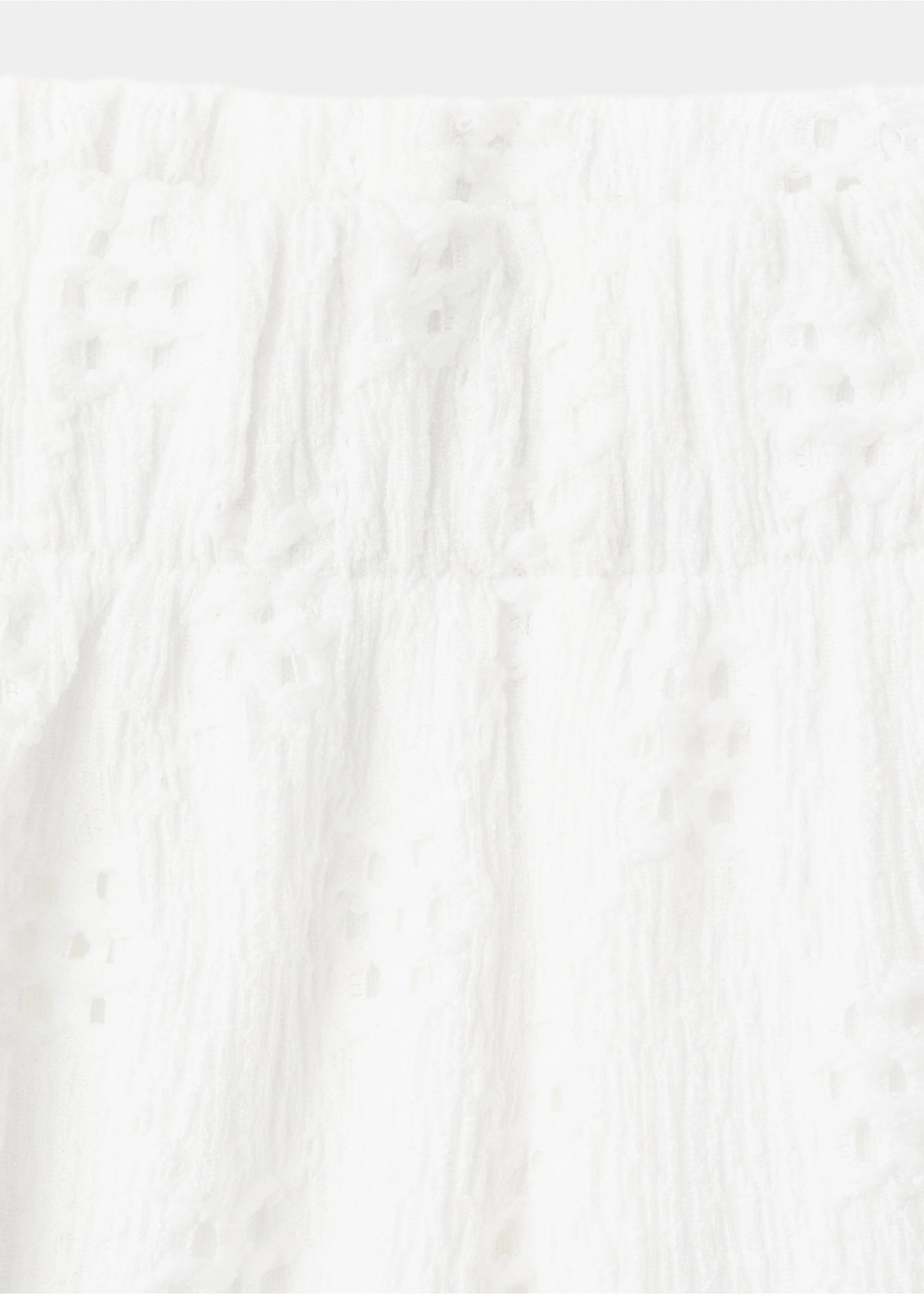 Straight trousers with embroidered details - Details of the article 8, Off White. Ref: 27067147-00.