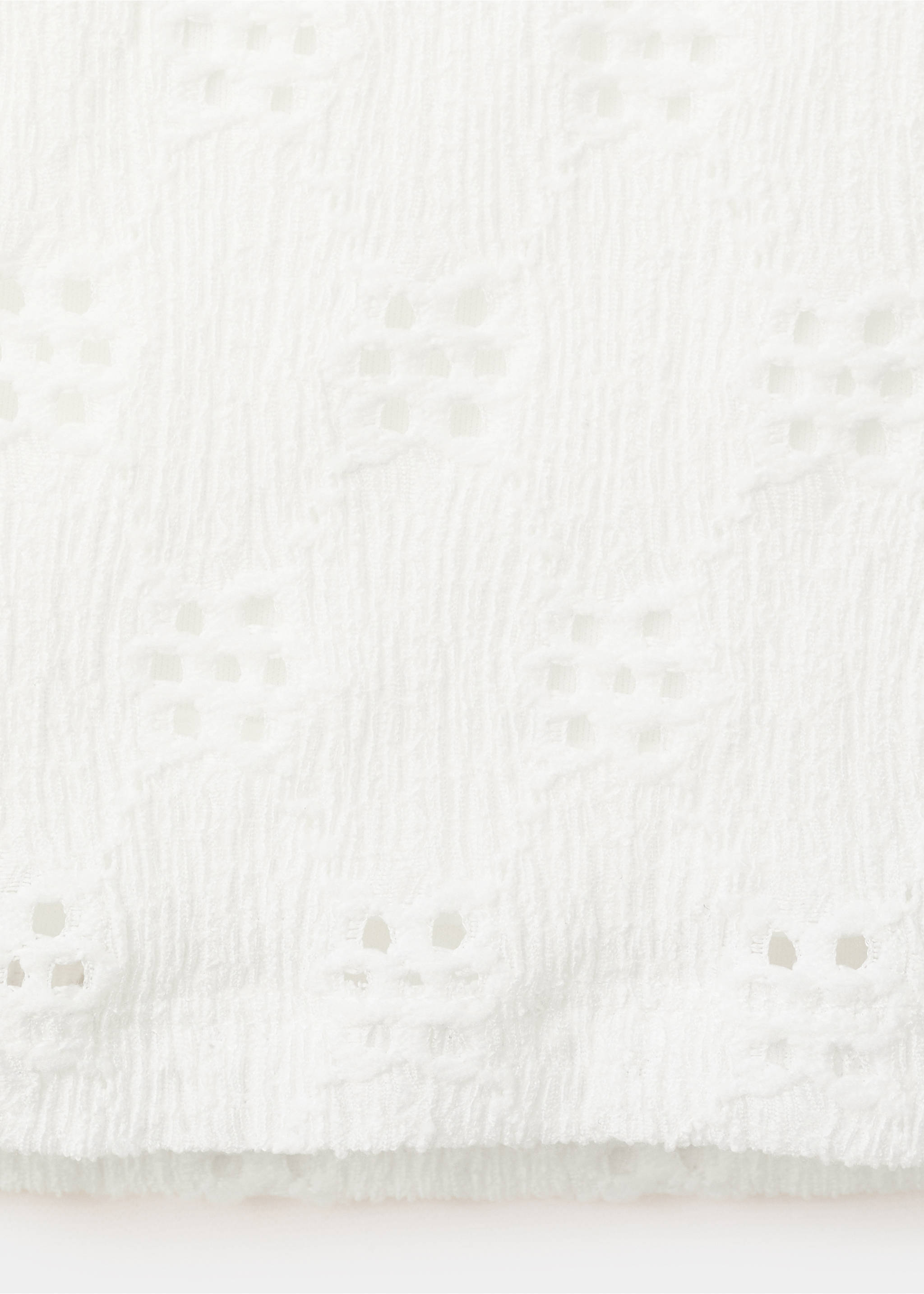 Straight trousers with embroidered details - Details of the article 0, Off White. Ref: 27067147-00.