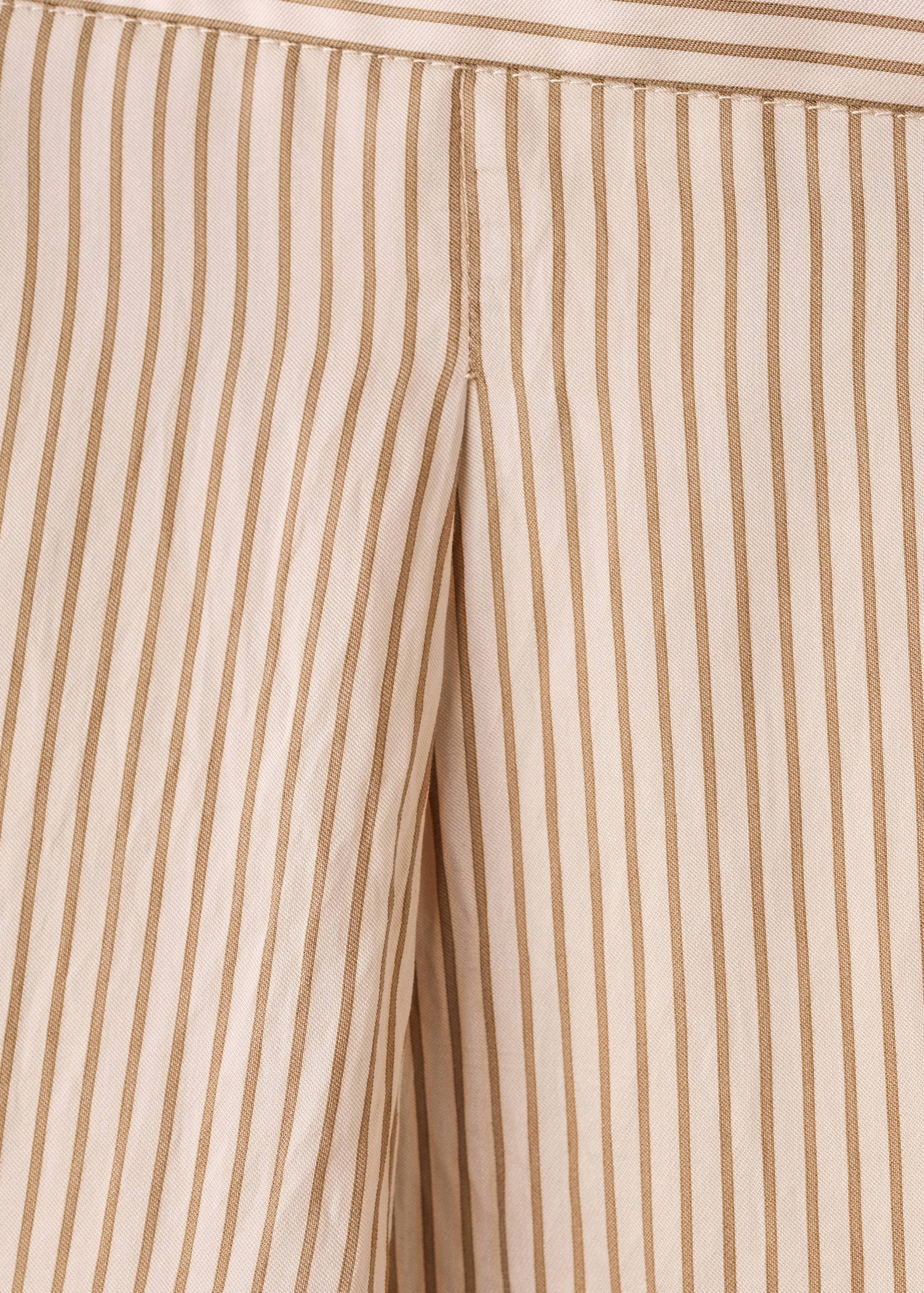 Striped lyocell trousers - Details of the article 8