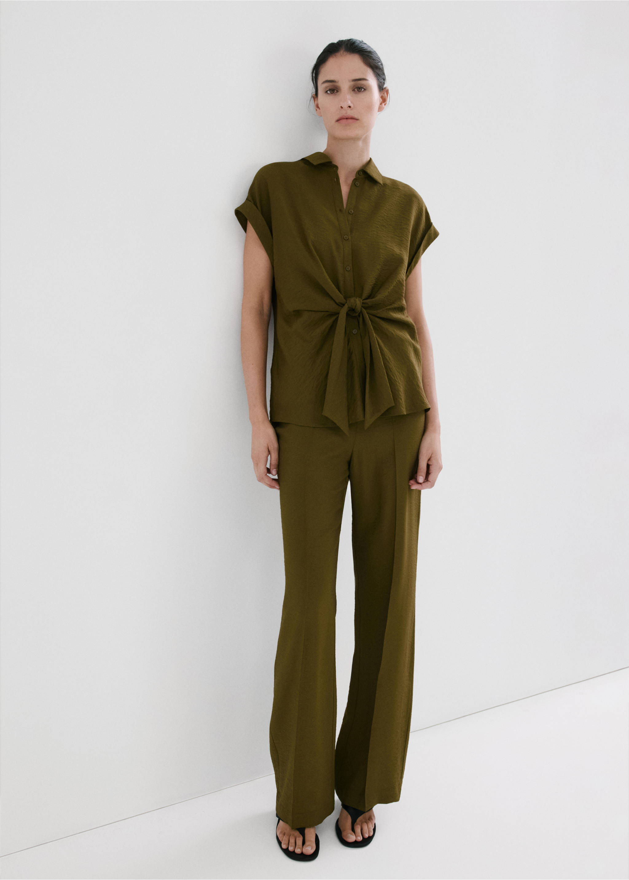 Knot short-sleeve shirt - General plane, Green. Ref: 27067153-00.