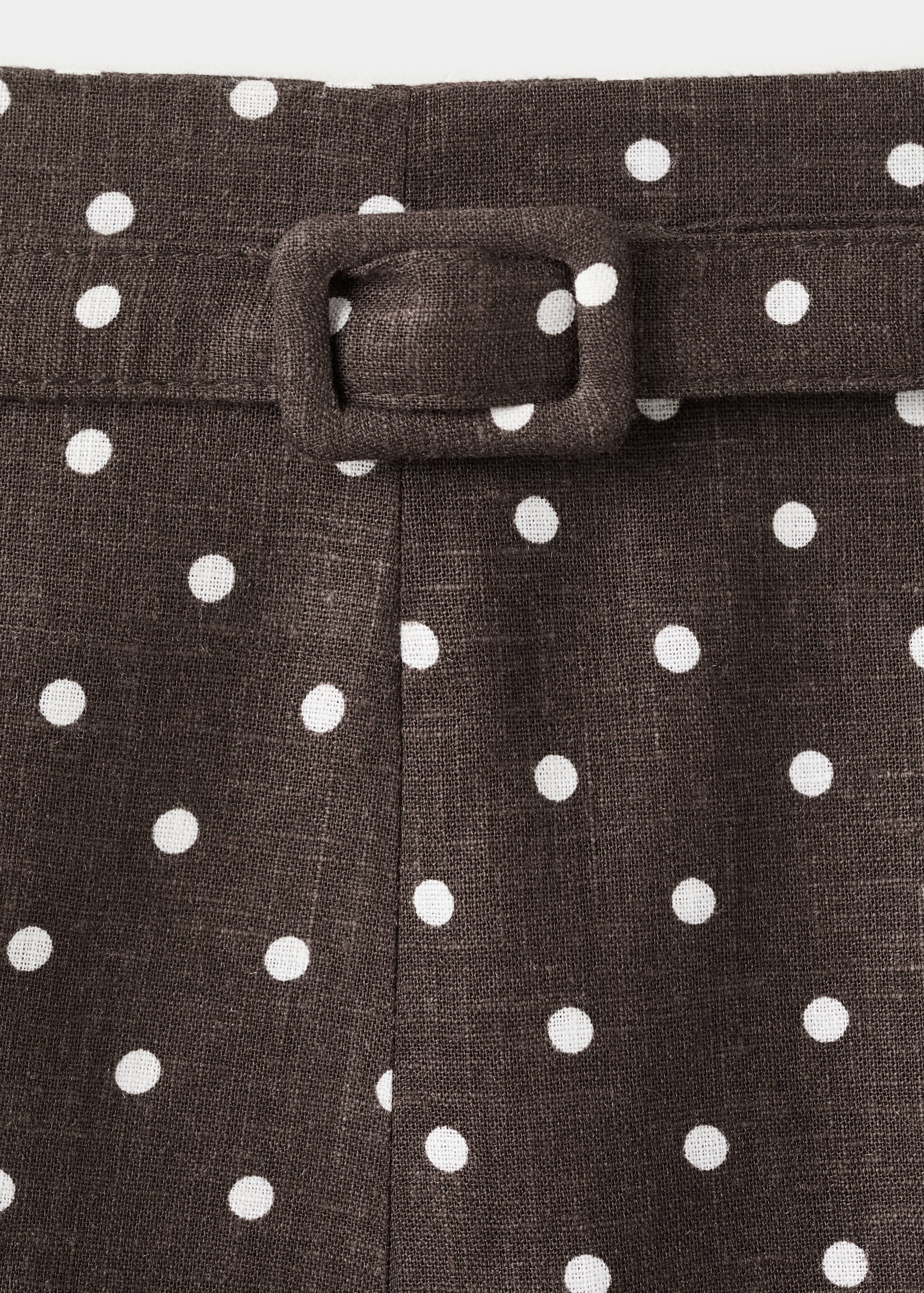 Linen polka dot skirt - Details of the article 8
