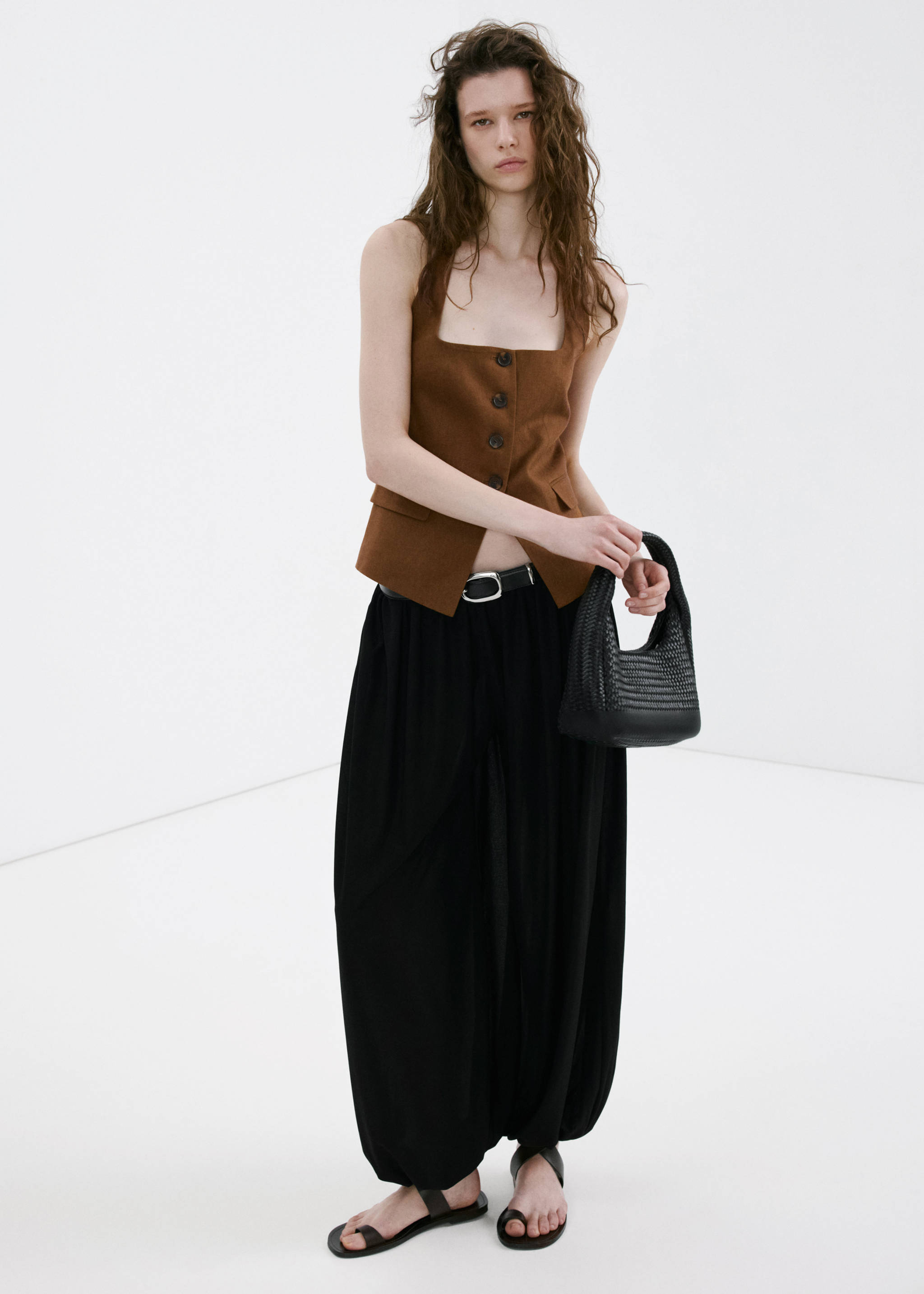 Linen suit waistcoat - General plane