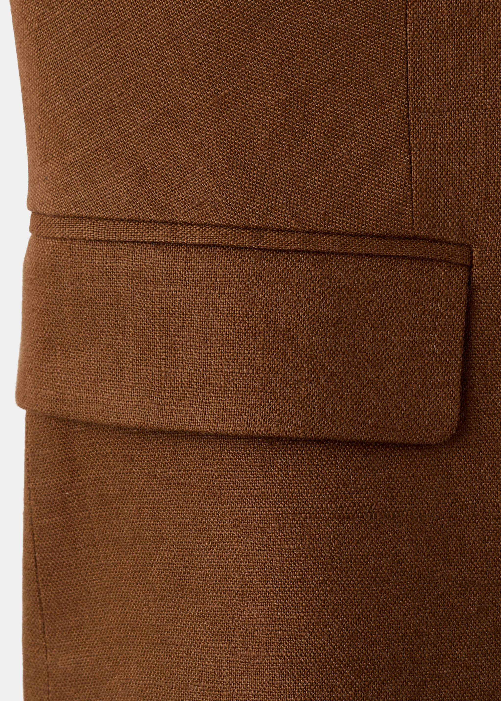 Linen suit waistcoat - Details of the article 0