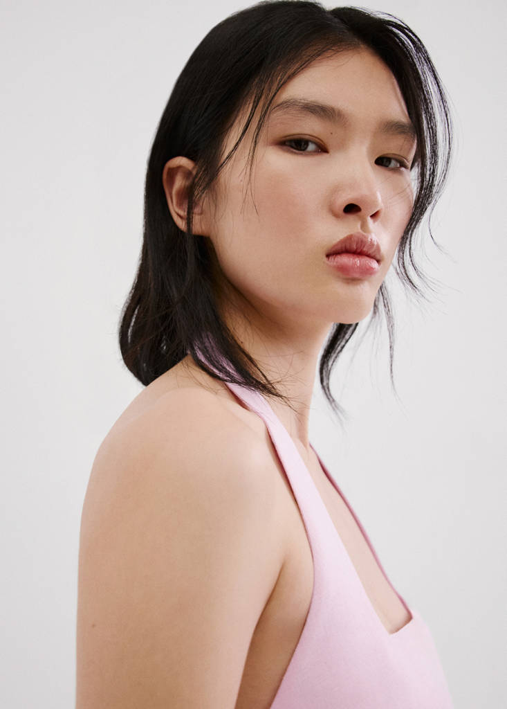Linen suit waistcoat — Pink