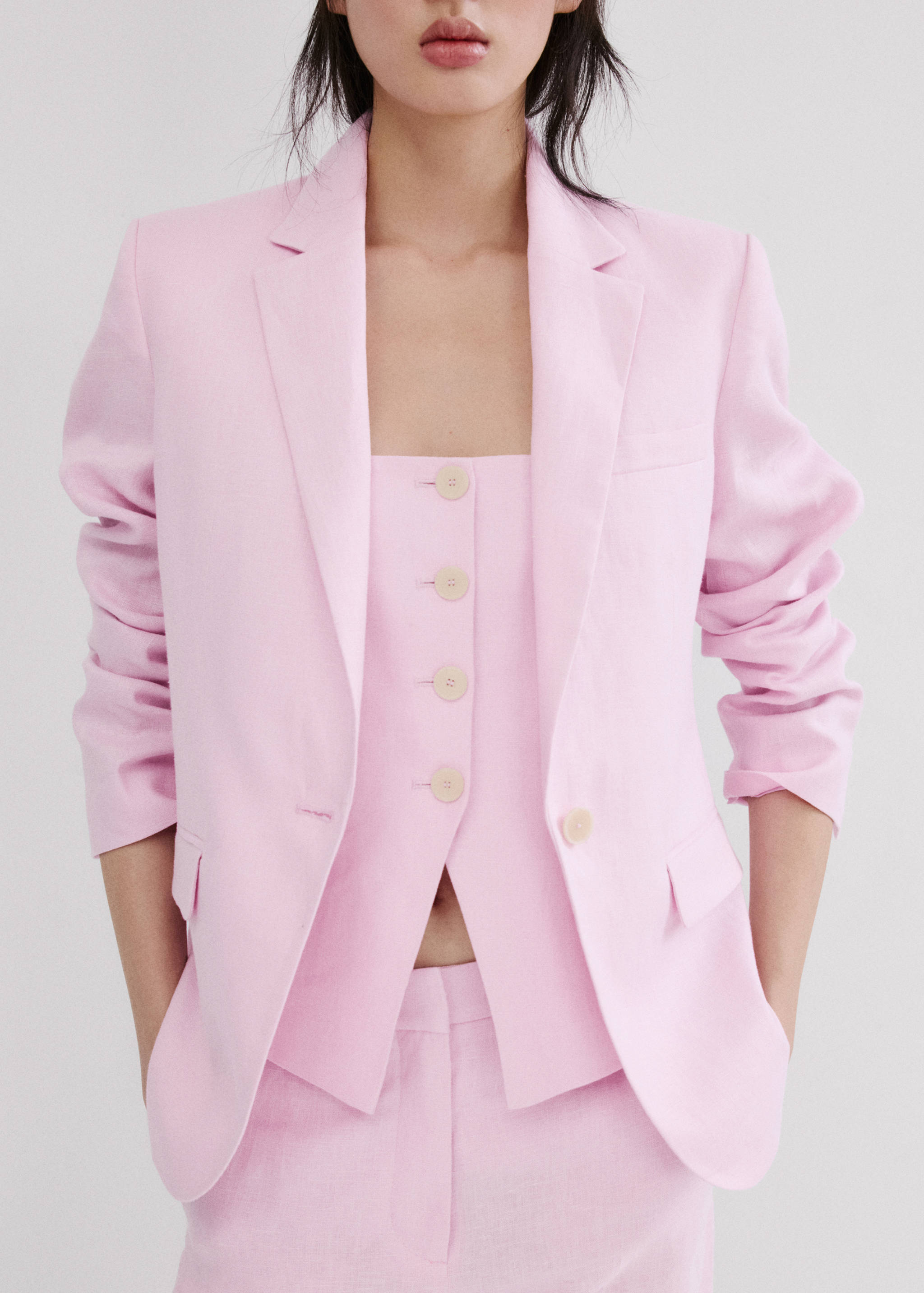 Gilet costume lin - Détail de l'article 6