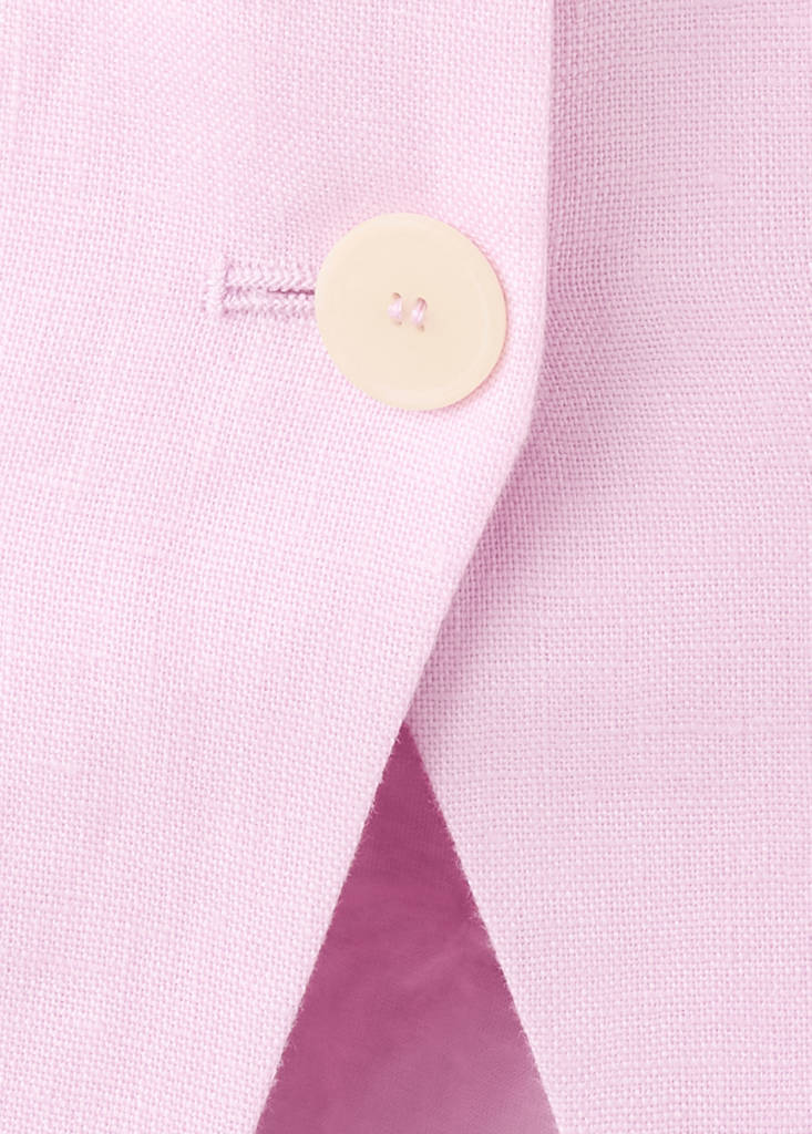 Linen suit waistcoat — Pink