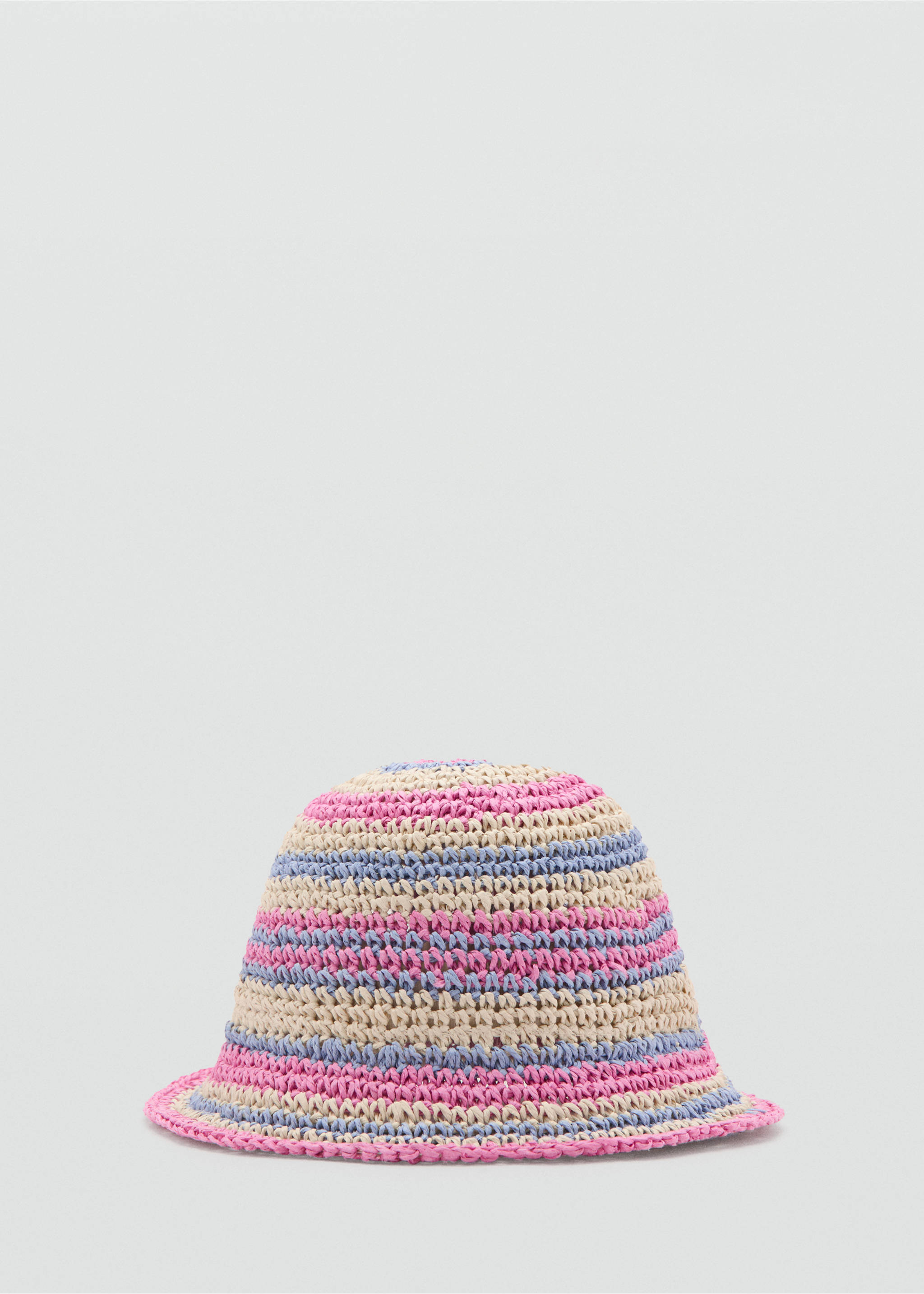 Multicoloured braided hat - Article without model, Sand. Ref: 27067157-00.