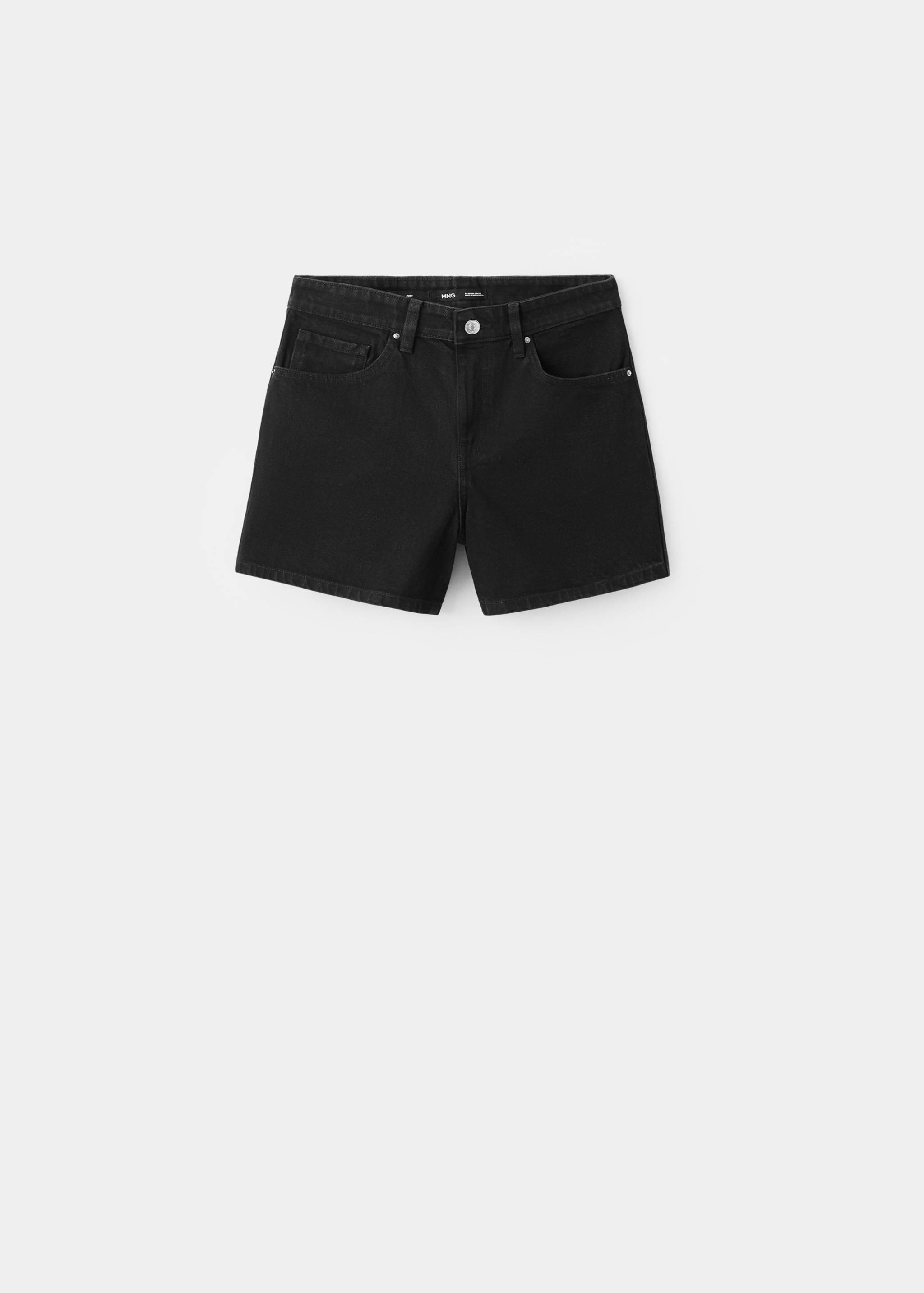 Short en denim droit taille mi-haute - Article sans modèle