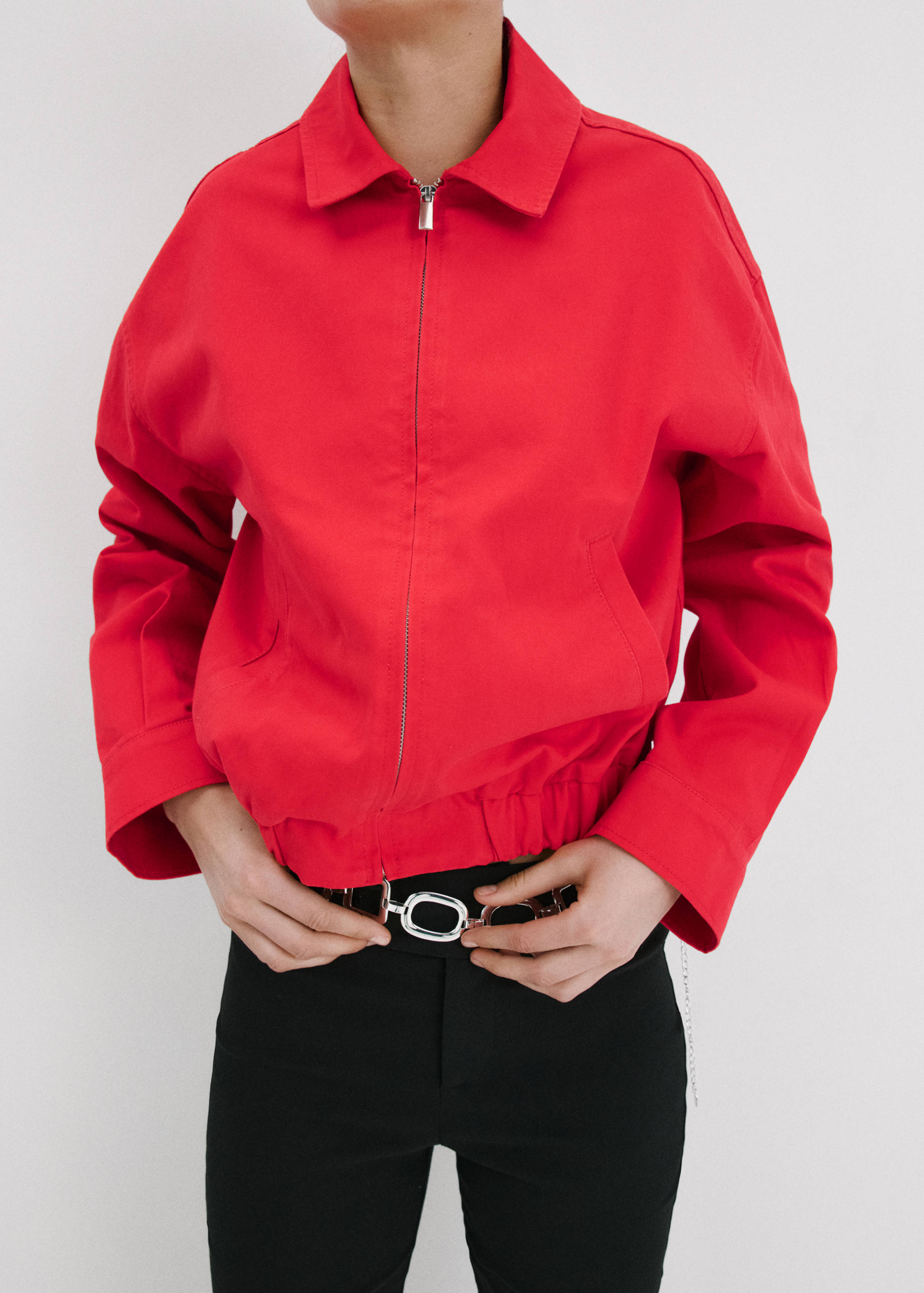 Bomber jacket with shirt collar - Details of the article 6