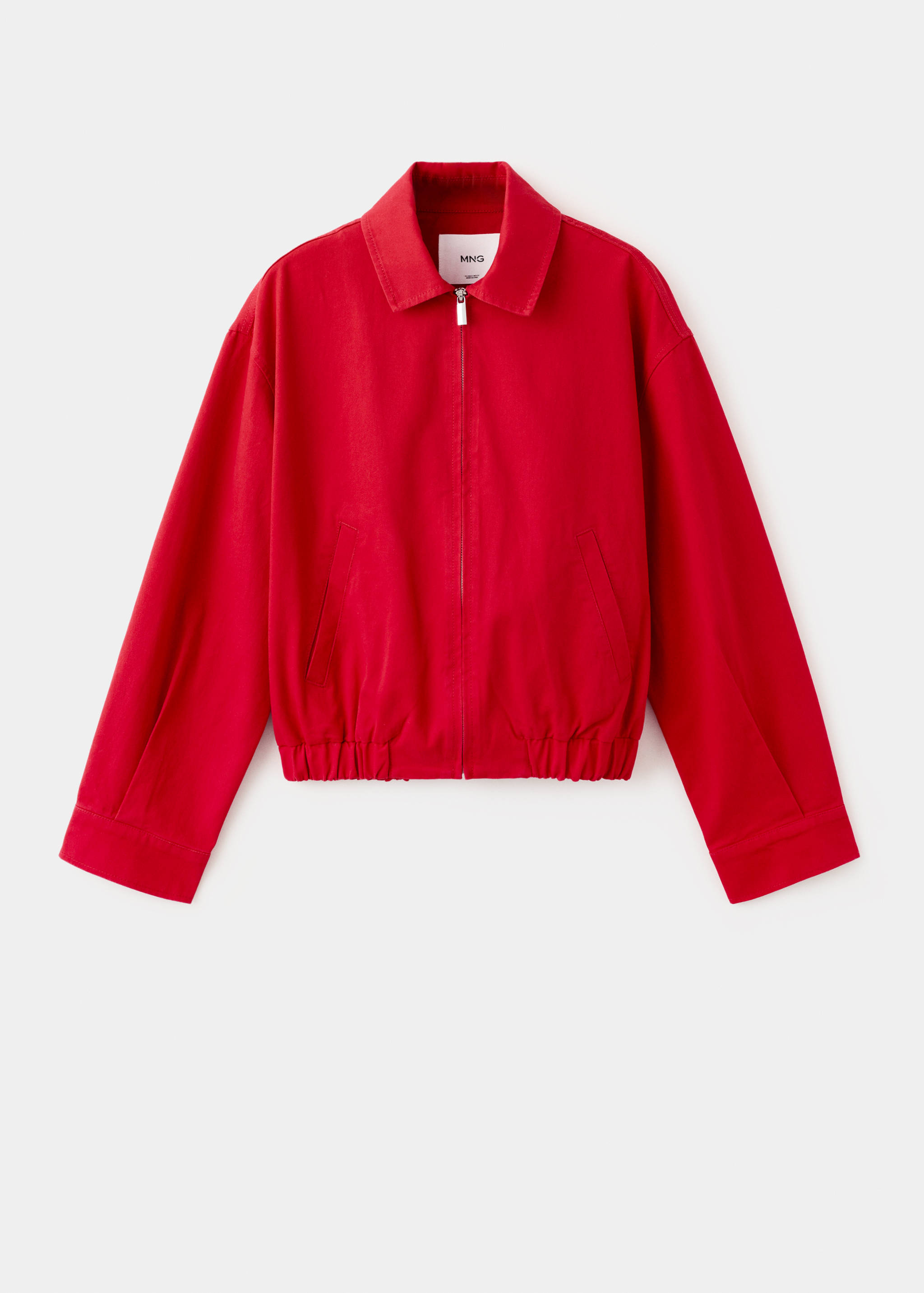 Bomber jacket with shirt collar - Article without model