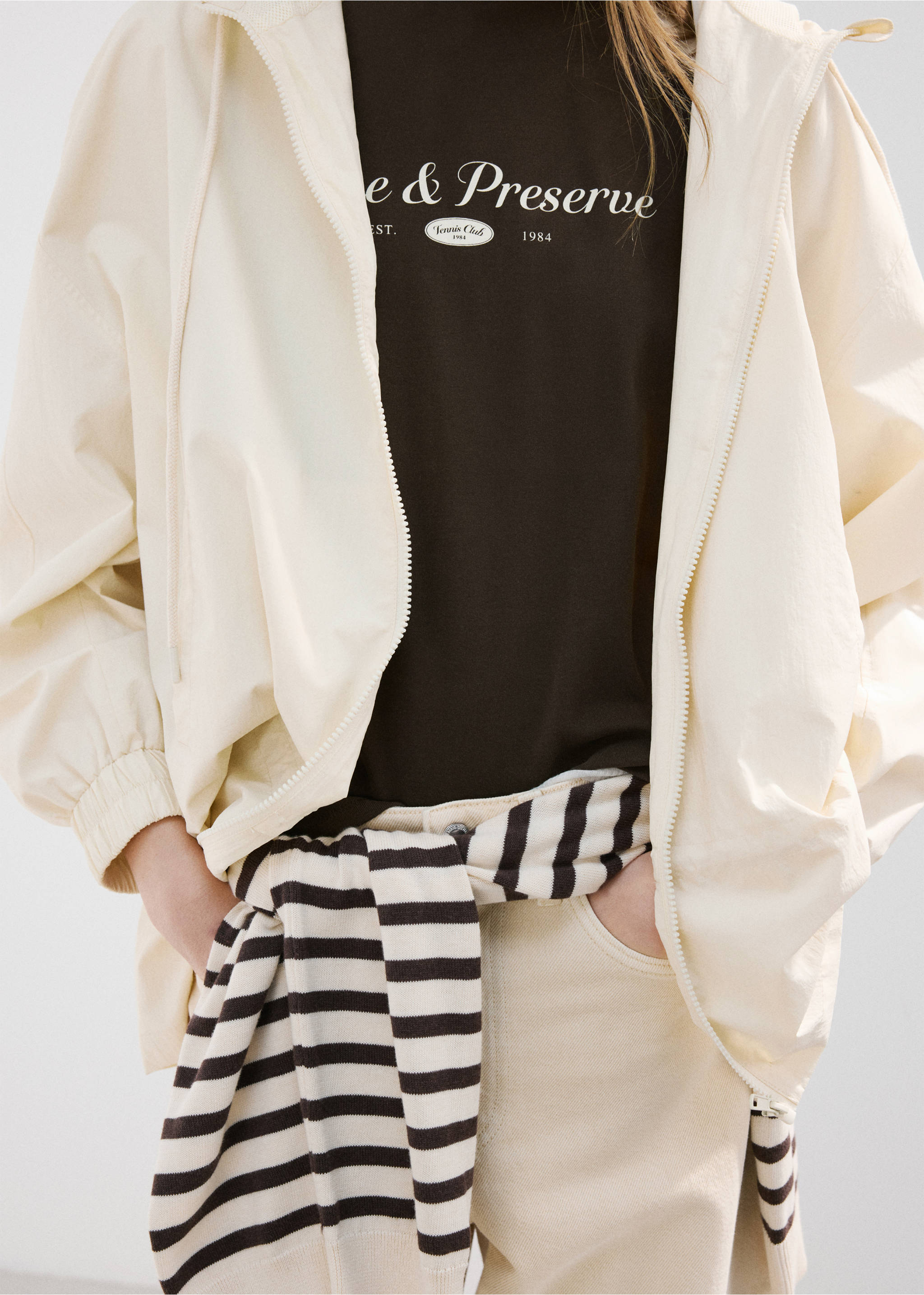 T-shirt bicolore manches courtes - Détail de l'article 6, Marron. Ref: 27067163-00.