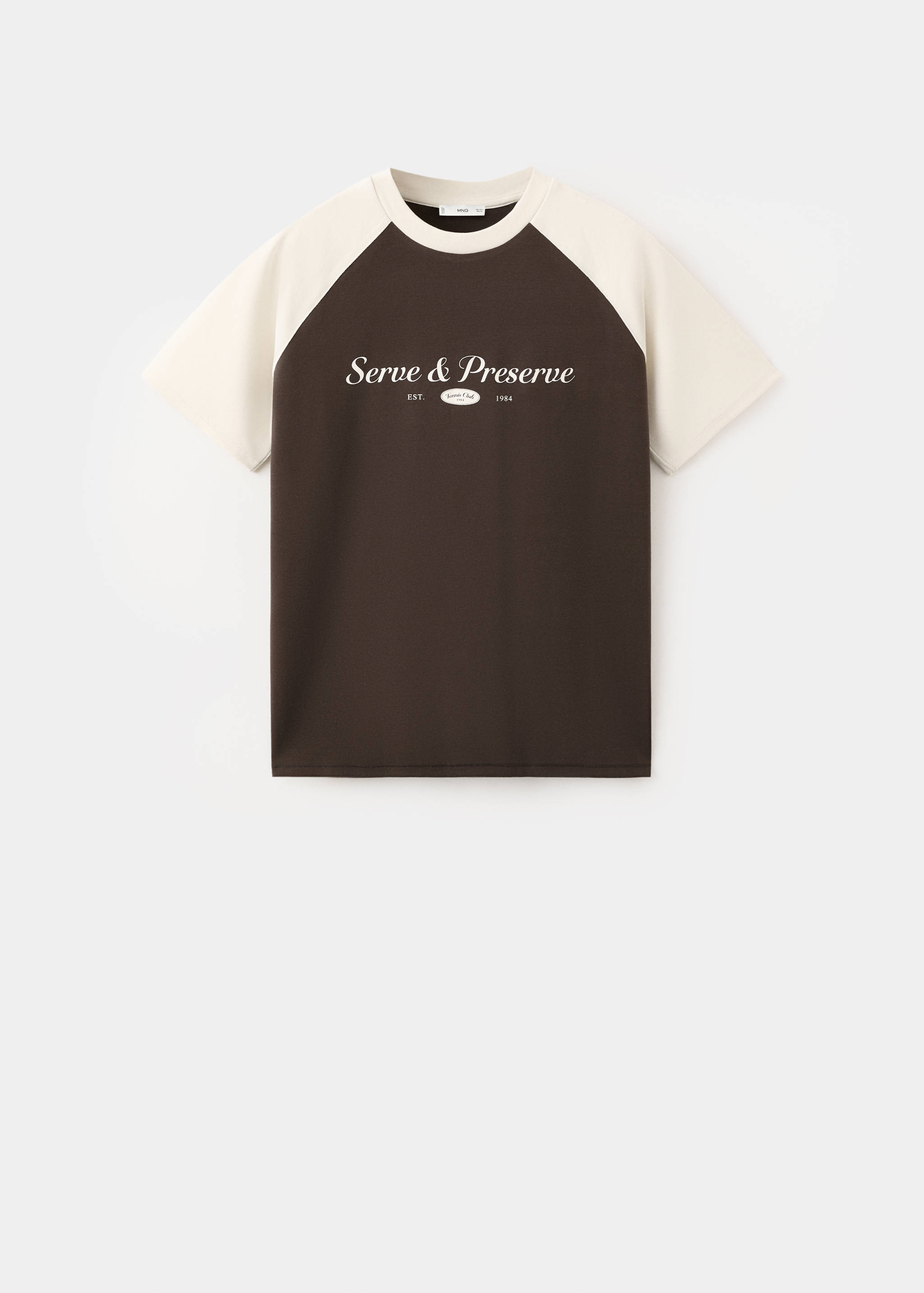 Two-tone short-sleeved T-shirt - Article without model