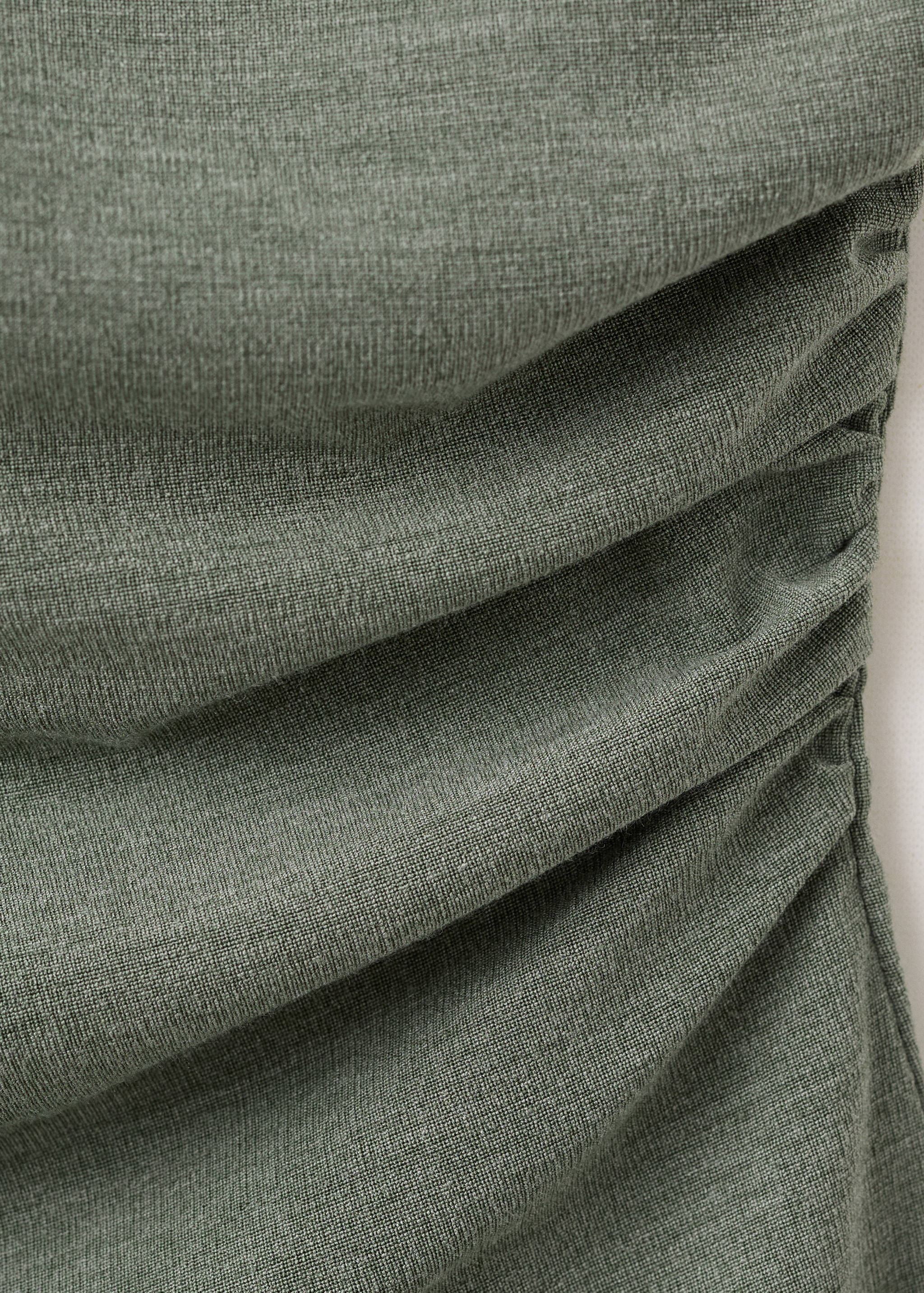 Asymmetric ruched top - Details of the article 0