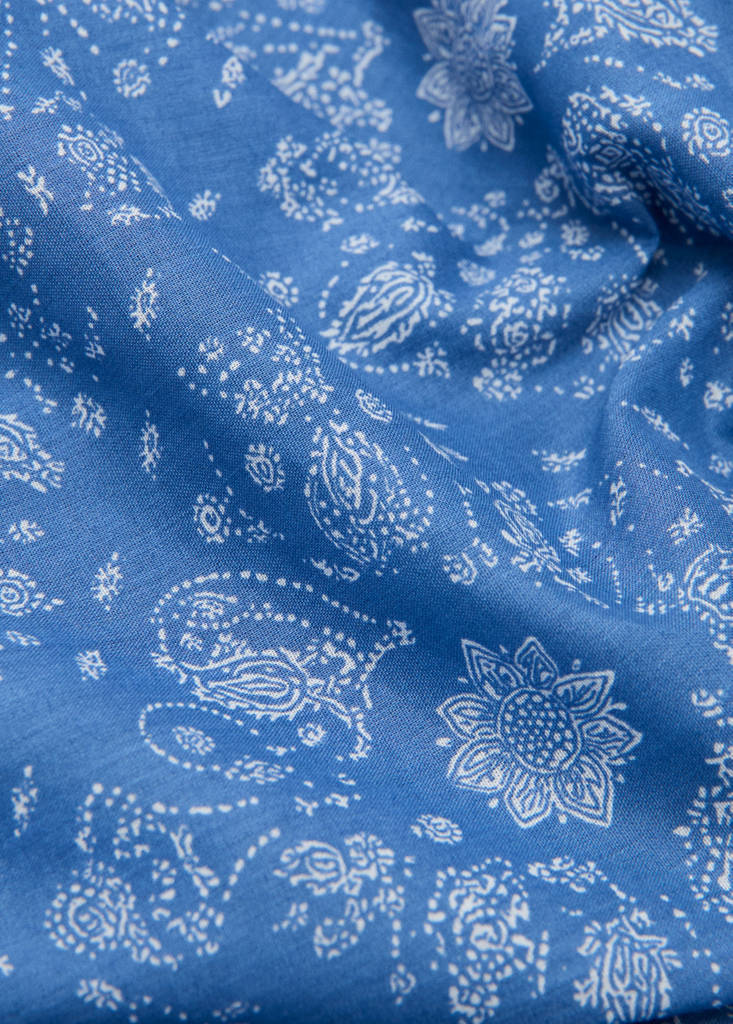 Printed beach towel — Blue