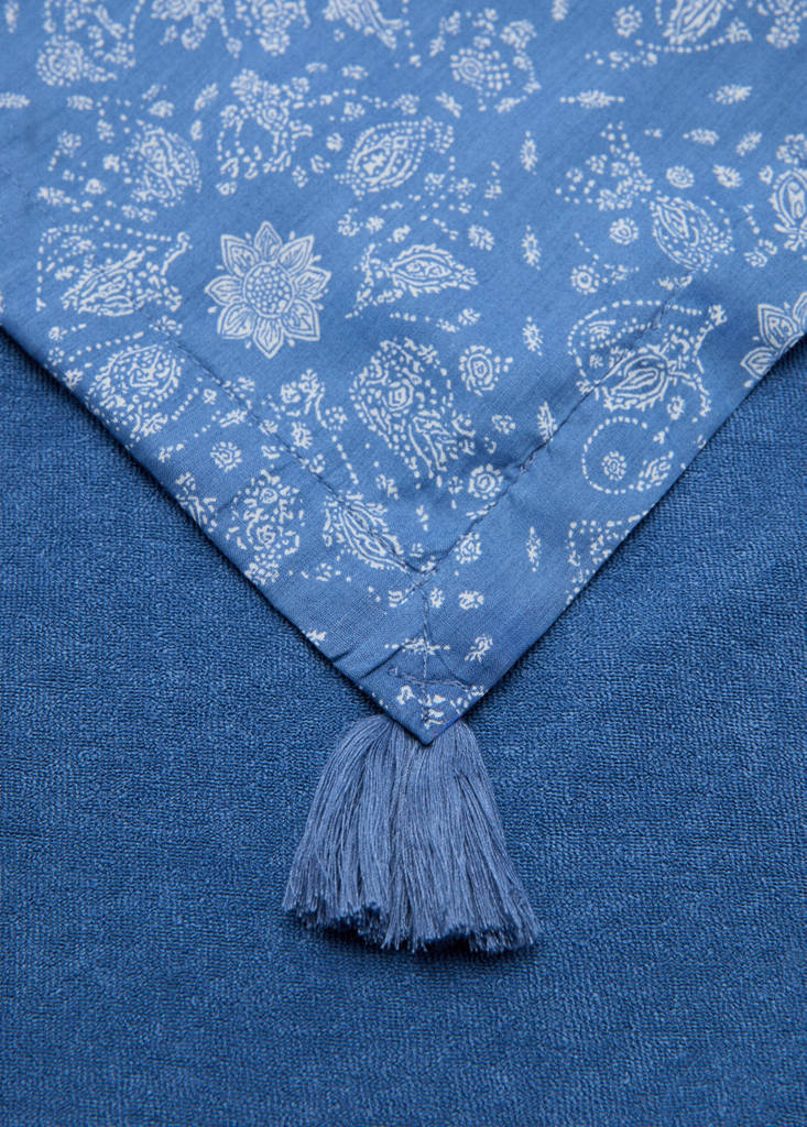 Printed beach towel — Blue