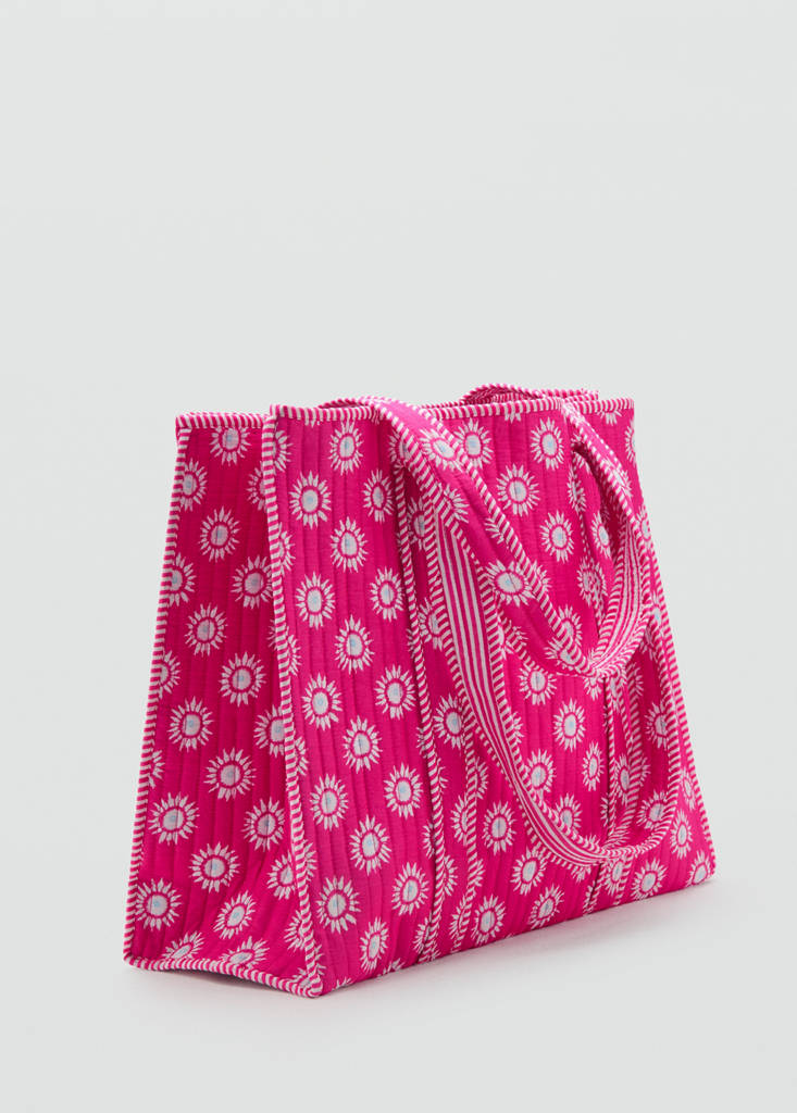 Printed sun tote bag — Pink