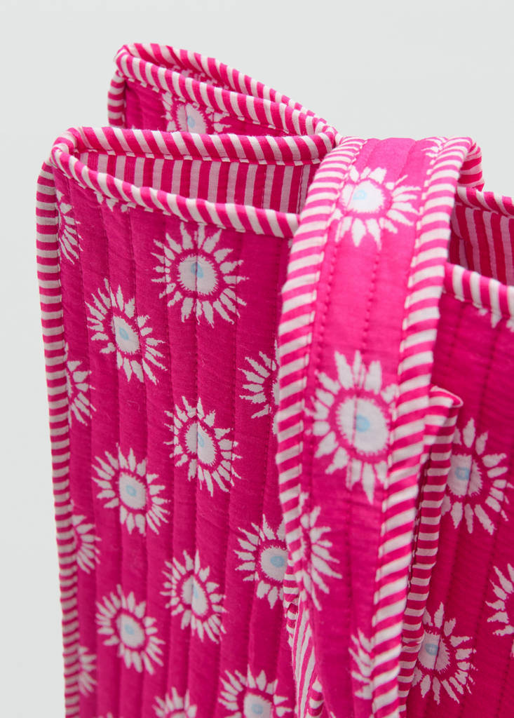 Printed sun tote bag — Pink