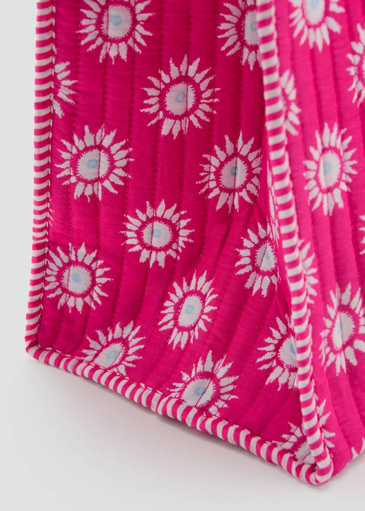 Printed sun tote bag — Pink