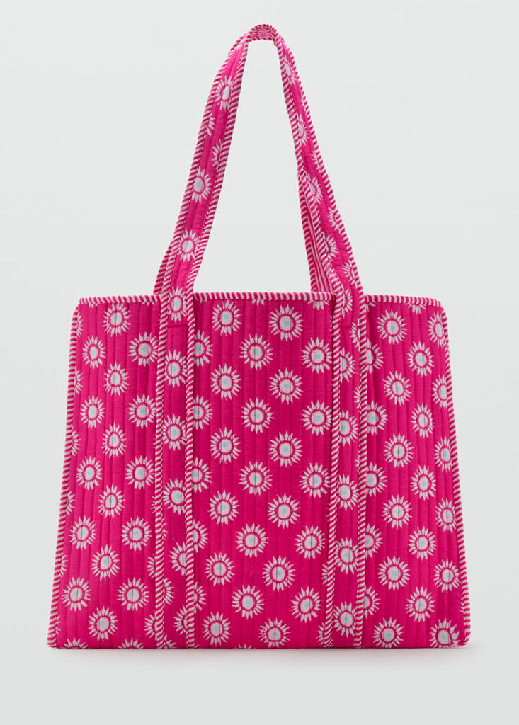 Printed sun tote bag — Pink