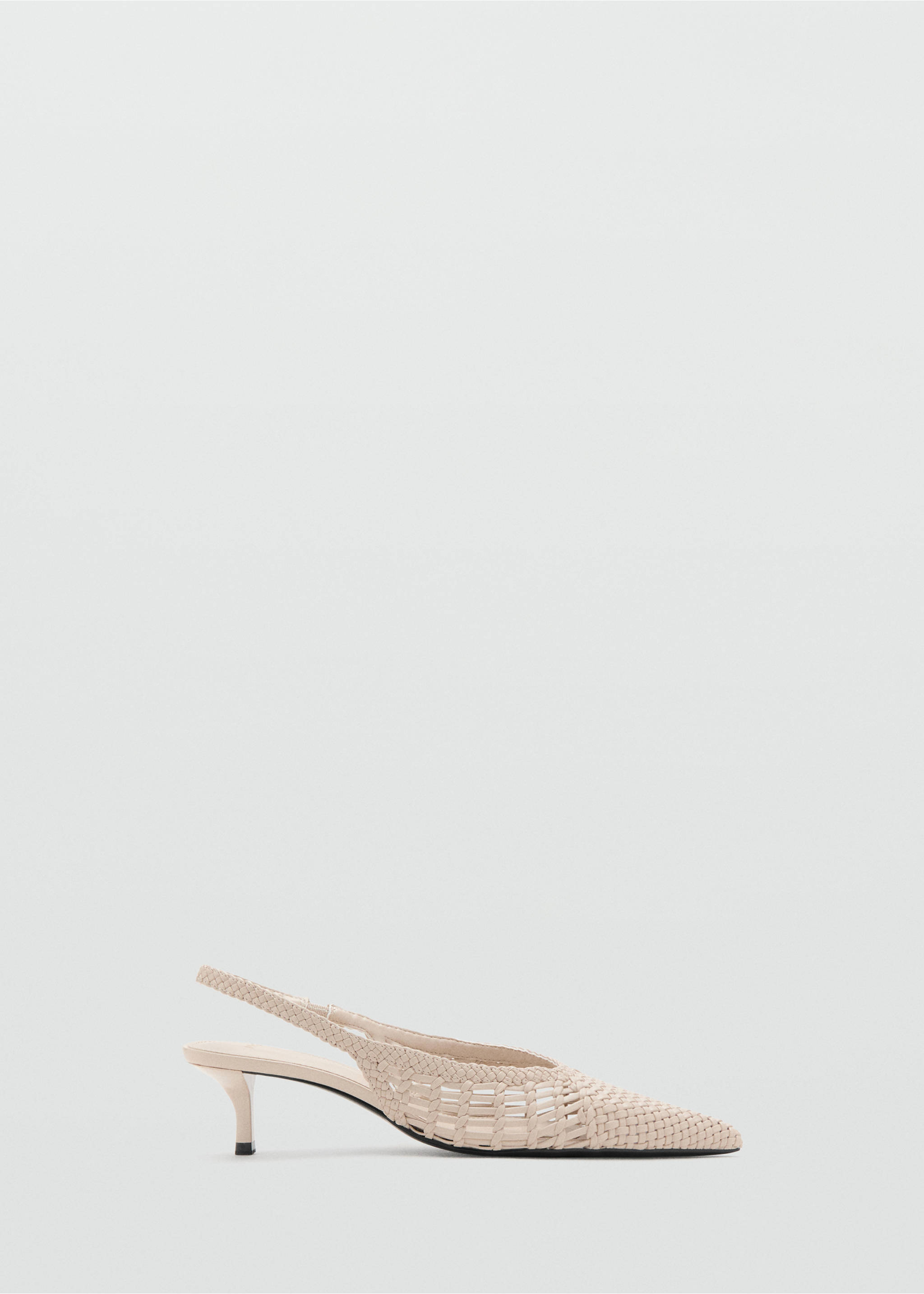 Woven toe cap shoe - Article without model, Ecru. Ref: 27067780-00.