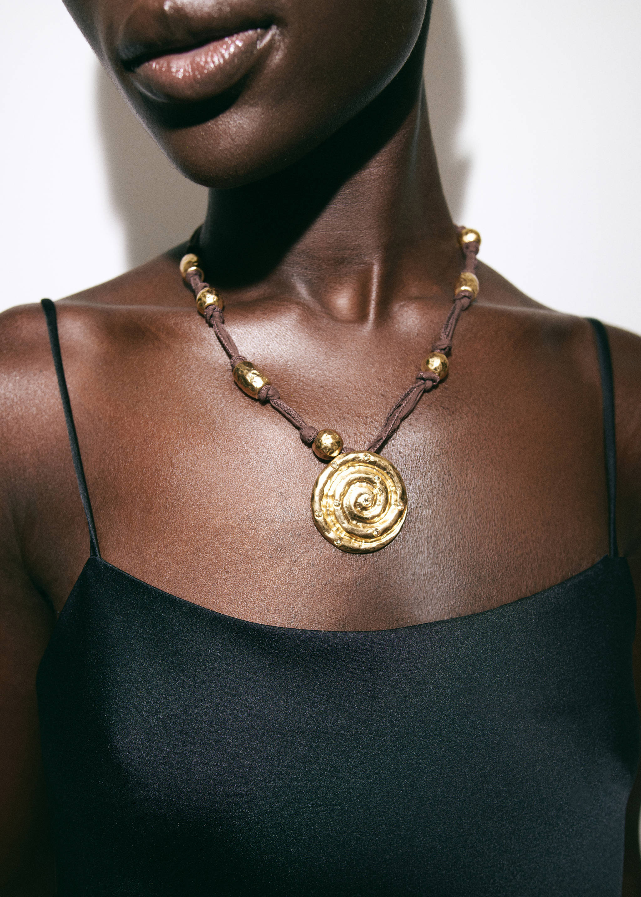 Collier pendentif spirale - Plan général