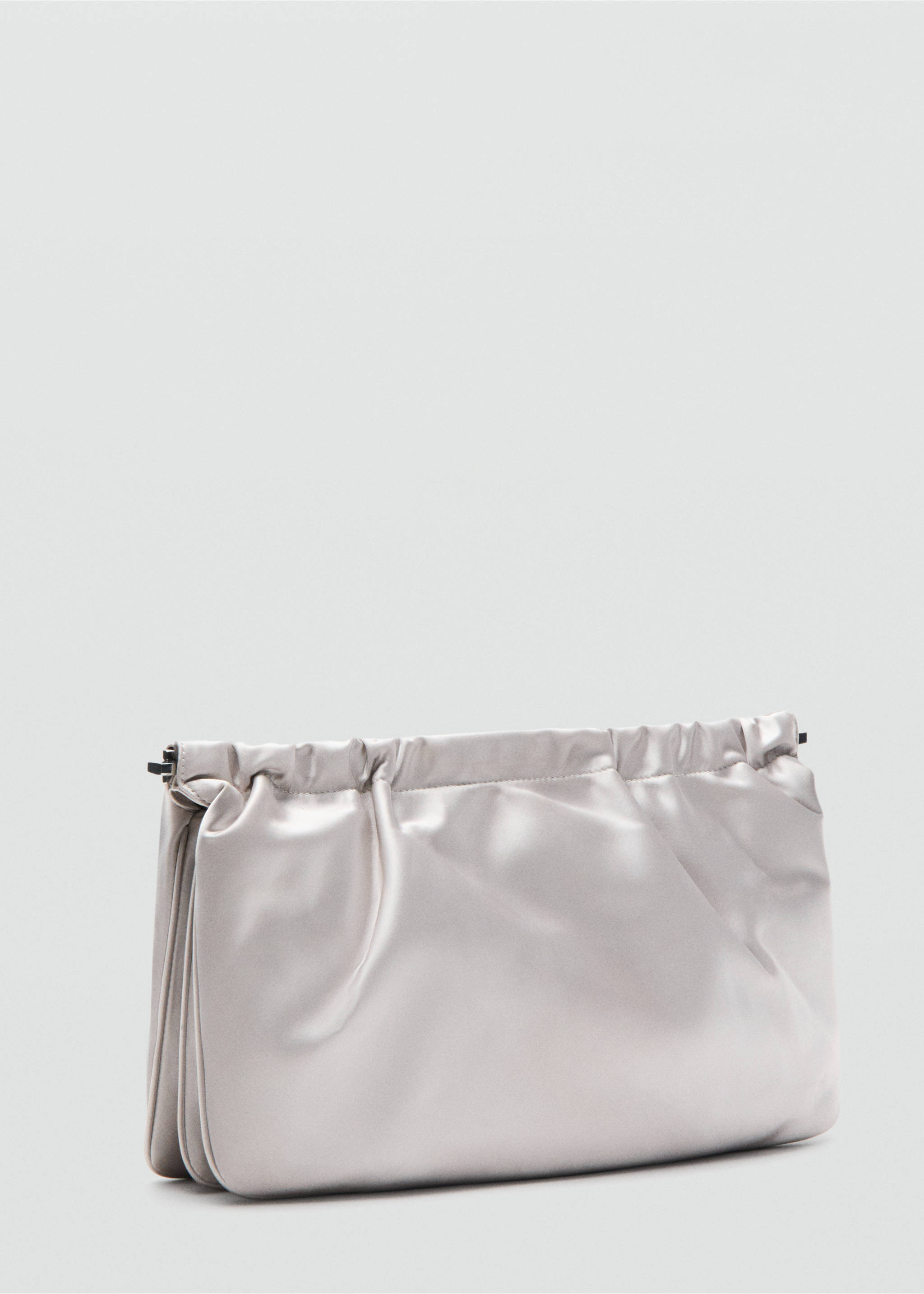 Satin handbag - Medium plane, Light/Pastel Grey. Ref: 27067795-00.