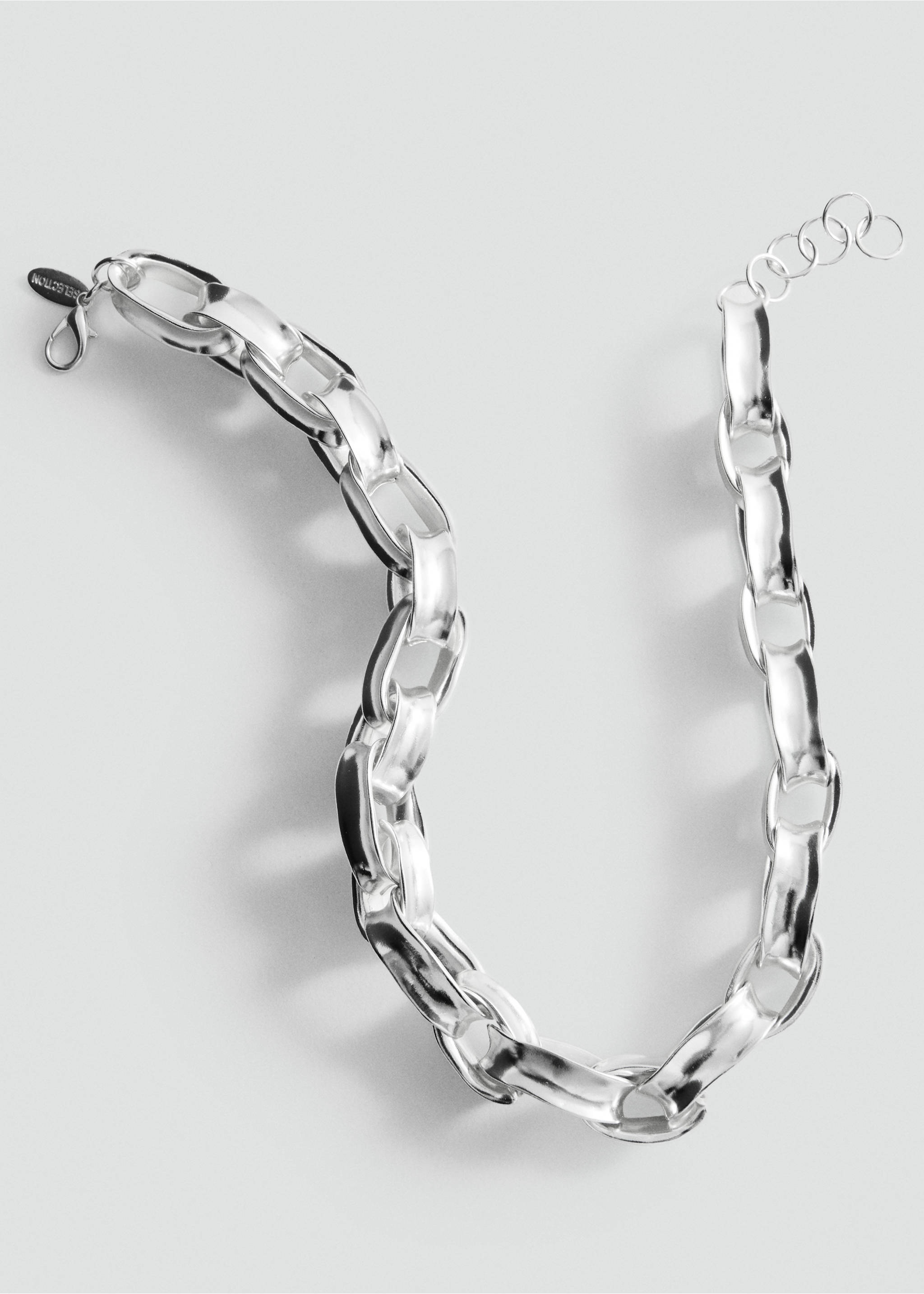 Link chain necklace - Details of the article 2, Silver. Ref: 27067797-00.