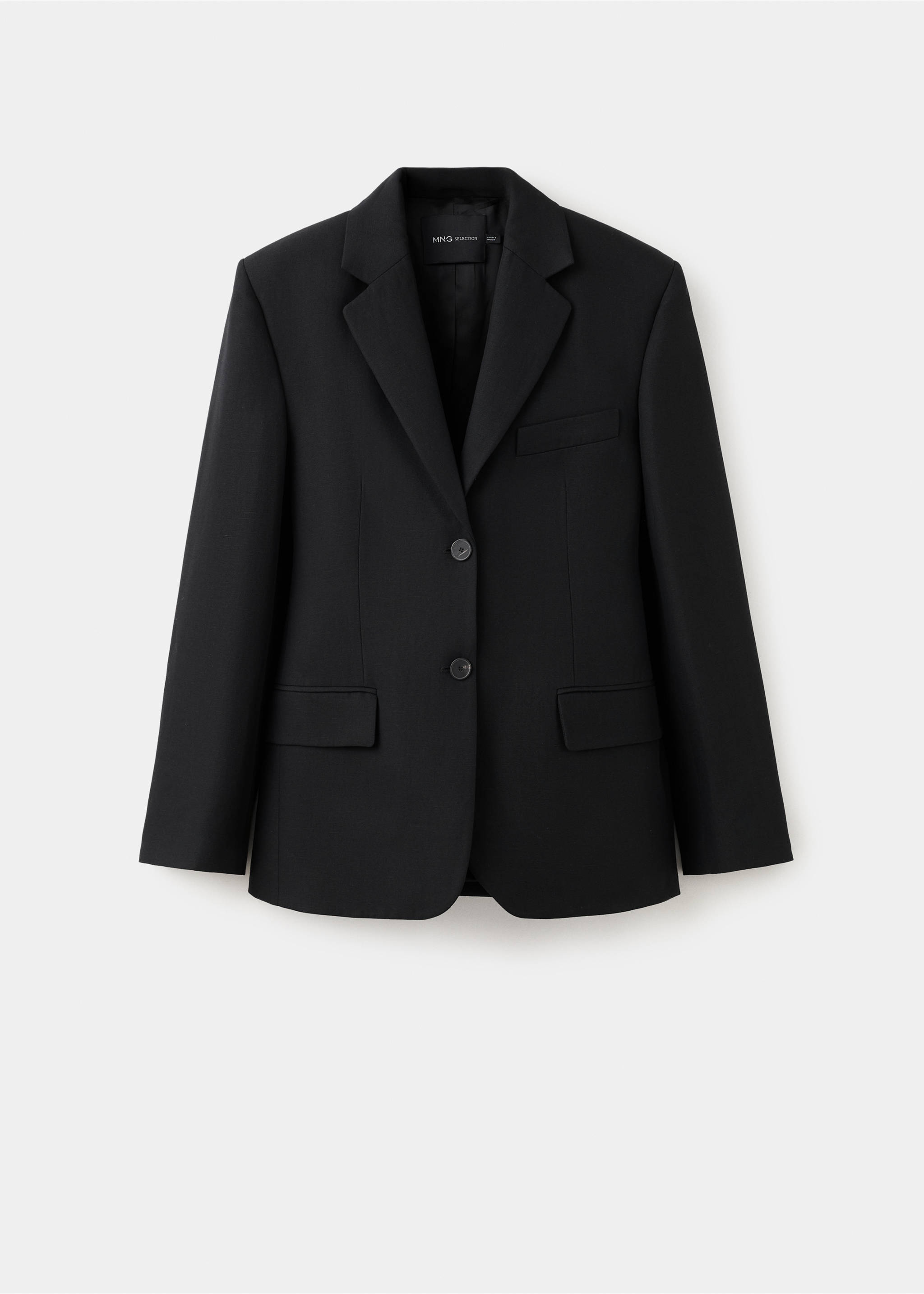 Fitted suit blazer - Article without model, Black. Ref: 27067799-00.