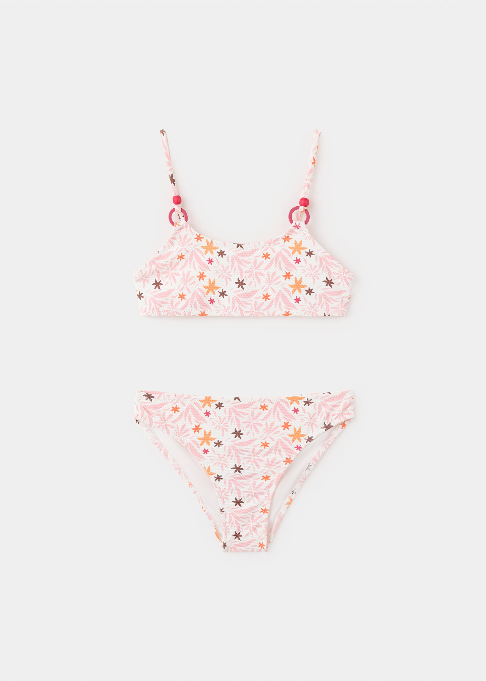 Floral print bikini - Article without model, White. Ref: 27067892-00.