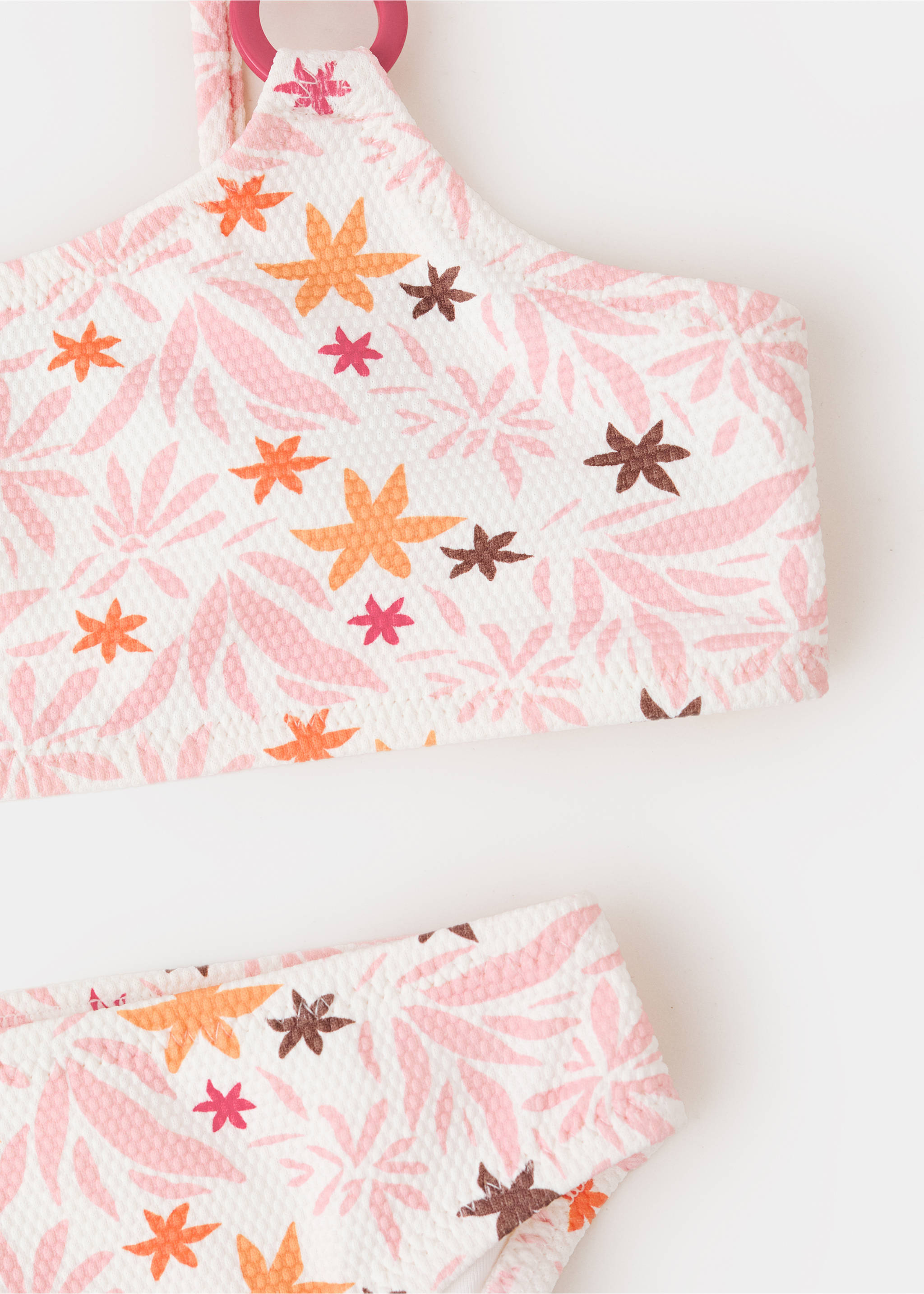 Floral print bikini - Details of the article 0, White. Ref: 27067892-00.