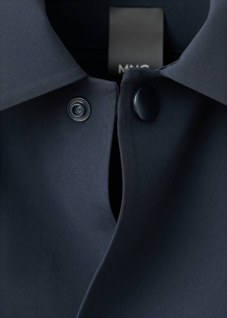 Water-repellent jacket with pockets — Navy