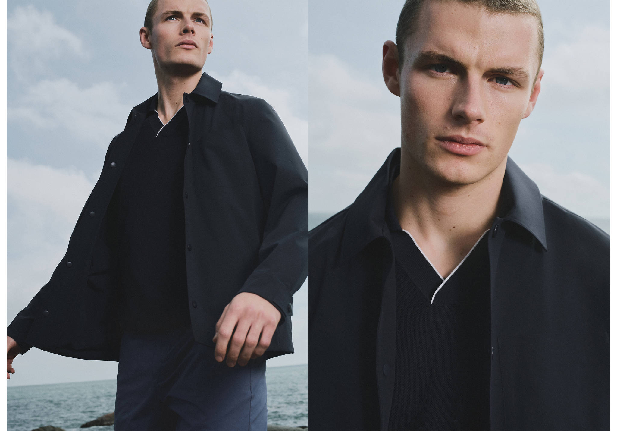 Water-repellent jacket with pockets - Panoramic plane