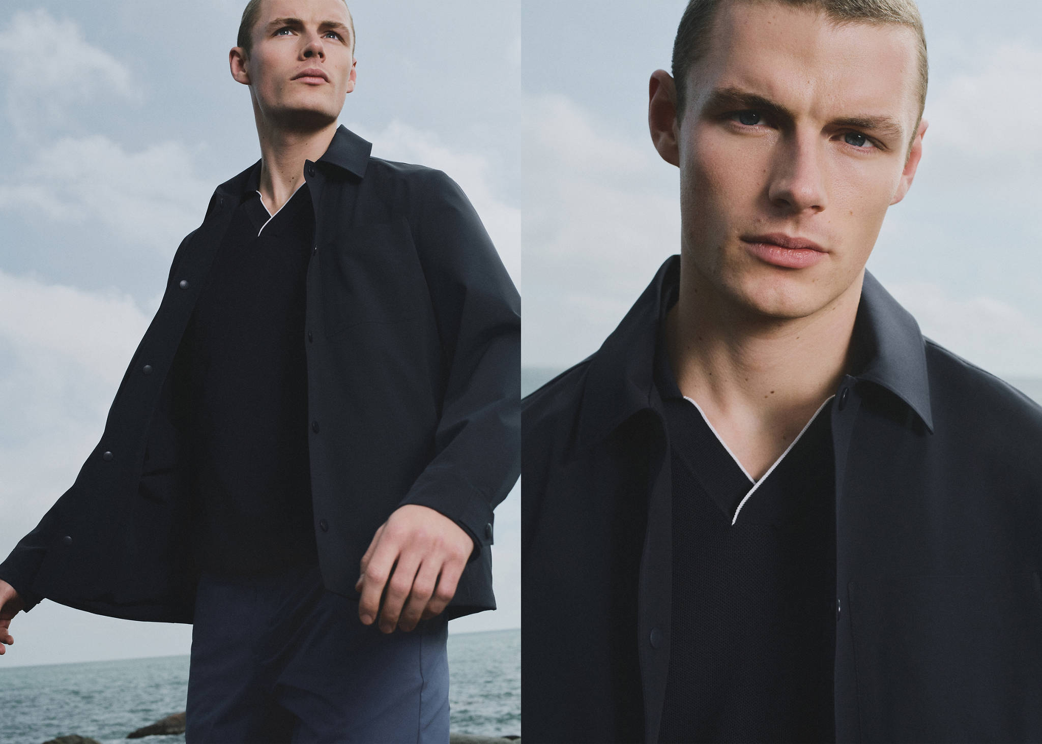 Water-repellent jacket with pockets - Panoramic plane