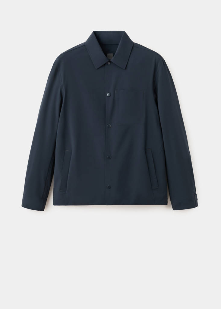 Water-repellent jacket with pockets — Navy