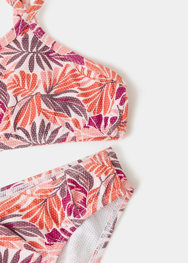 Floral print bikini — Orange