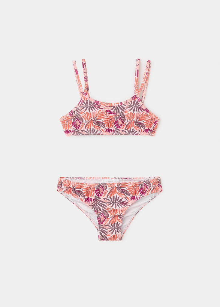 Floral print bikini — Orange