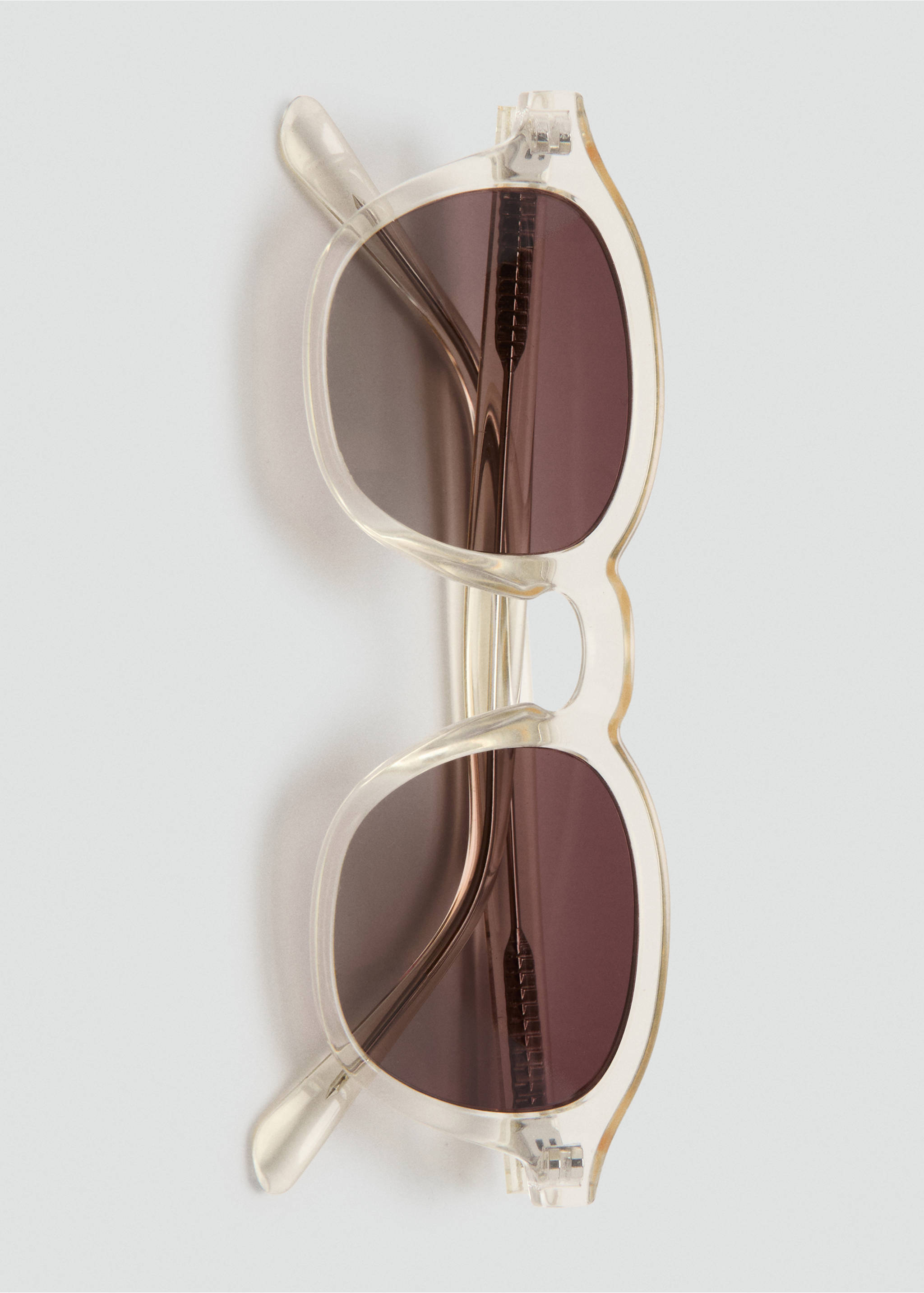 Lunettes de soleil monture semi-transparente - Détail de l'article 1, Olive. Ref: 27067897-00.