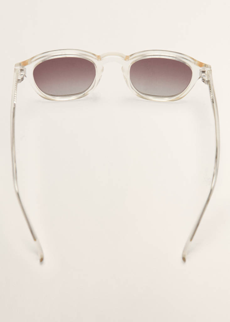 Semi-transparent frame sunglasses — Olive Green