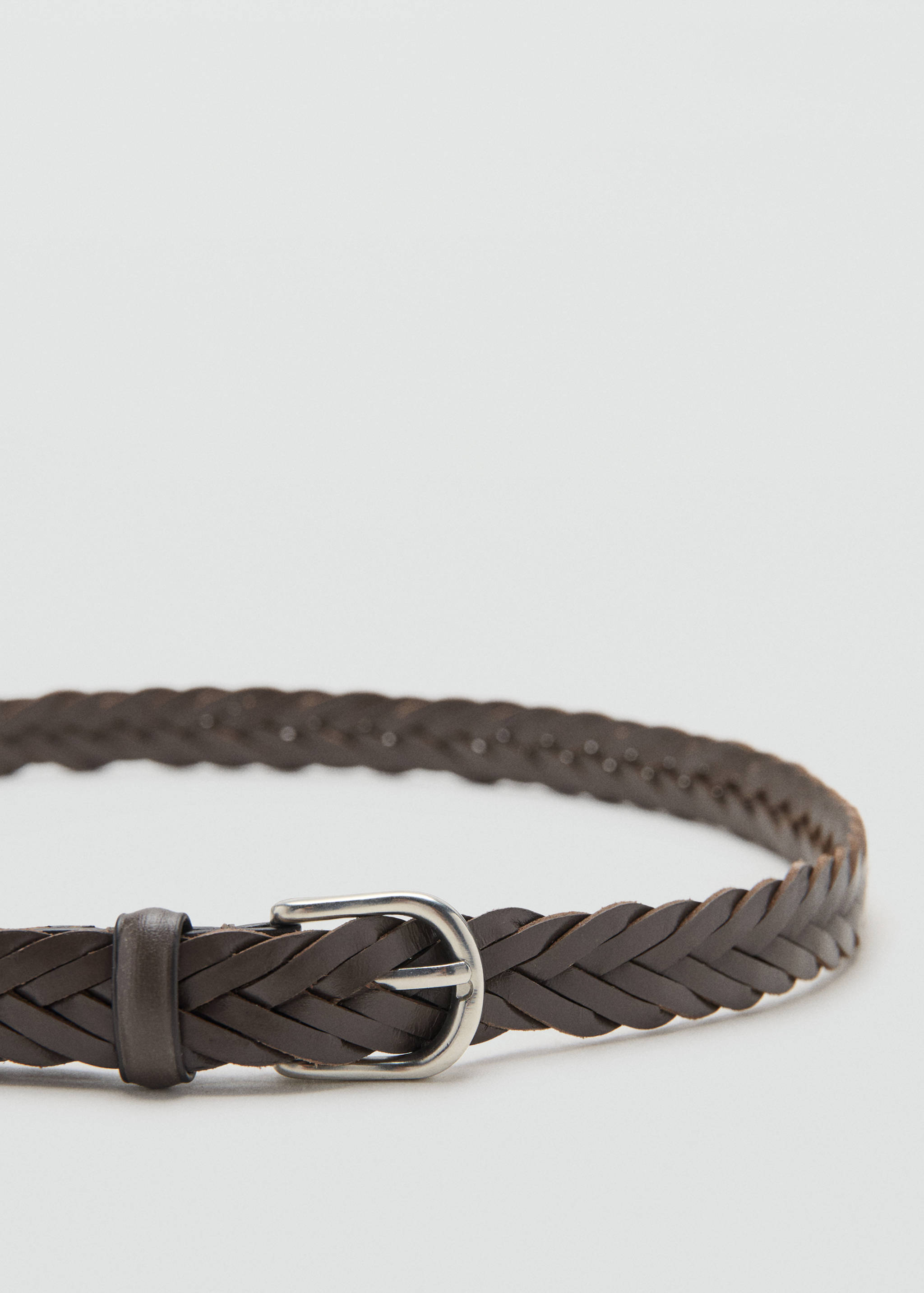 حزام جلد مضفر - رؤية وسط