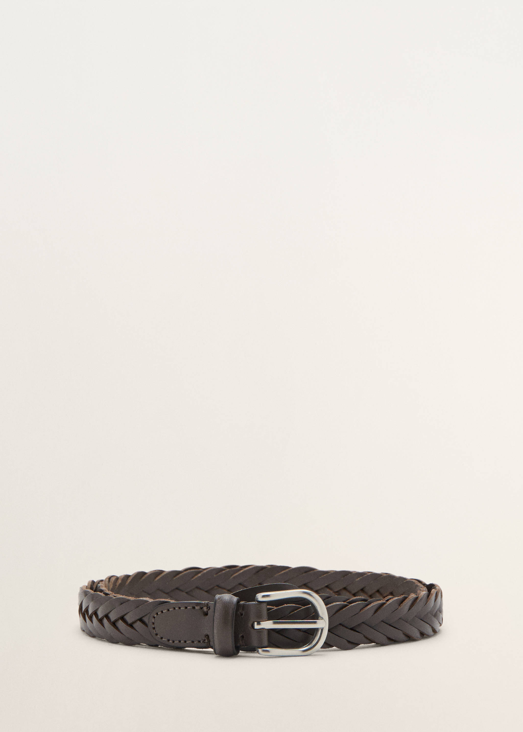 Braided leather belt - Article without model