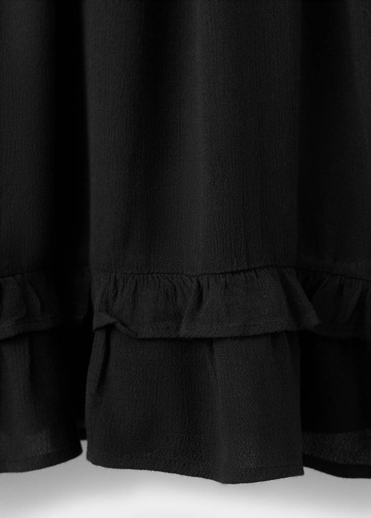 Short dress with bead detail — Black