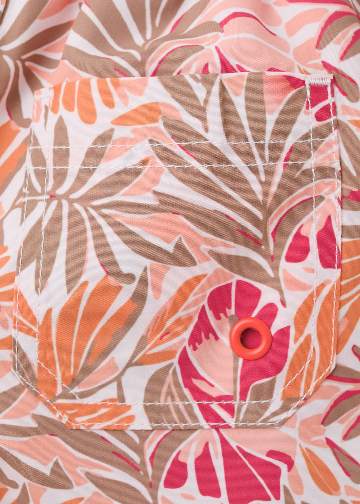 Floral print swimsuit — Orange