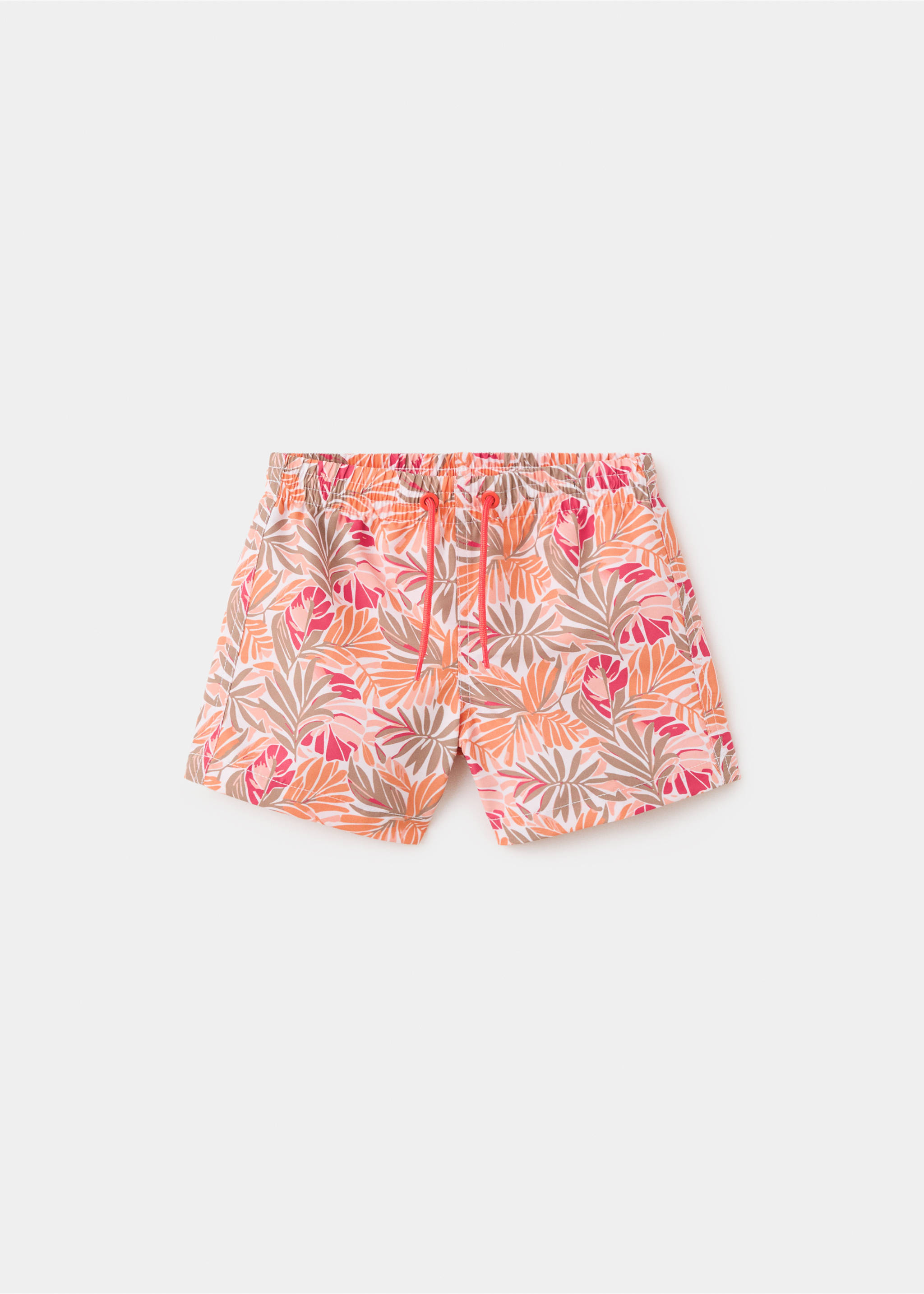 Floral print swimsuit - Article without model, Orange. Ref: 27067904-00.
