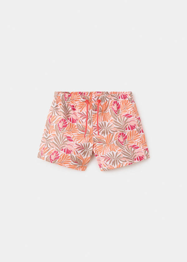 Floral print swimsuit — Orange